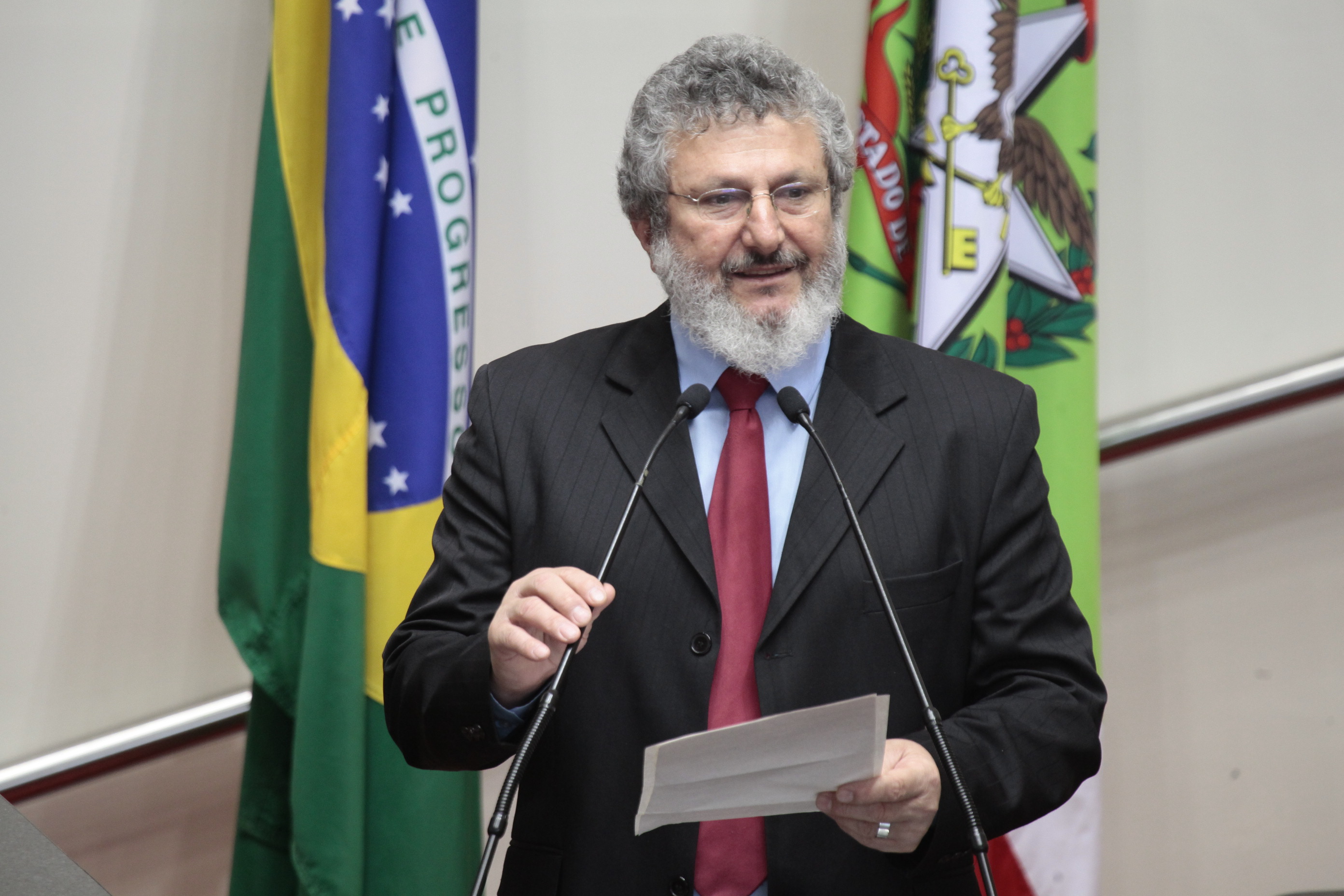 Sessão Ordinária da Assembleia Legislativa do Estado de Santa Catarina. Deputado Padre Pedro Baldissera (PT)  - Foto: Miriam Zomer/Agência AL