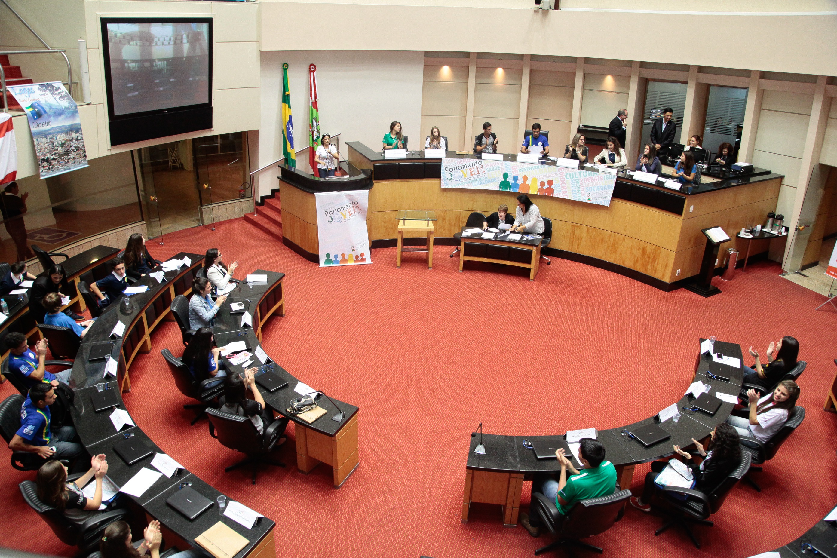 Encerramento do Parlamento Jovem. Foto: Miriam Zomer/Agência AL