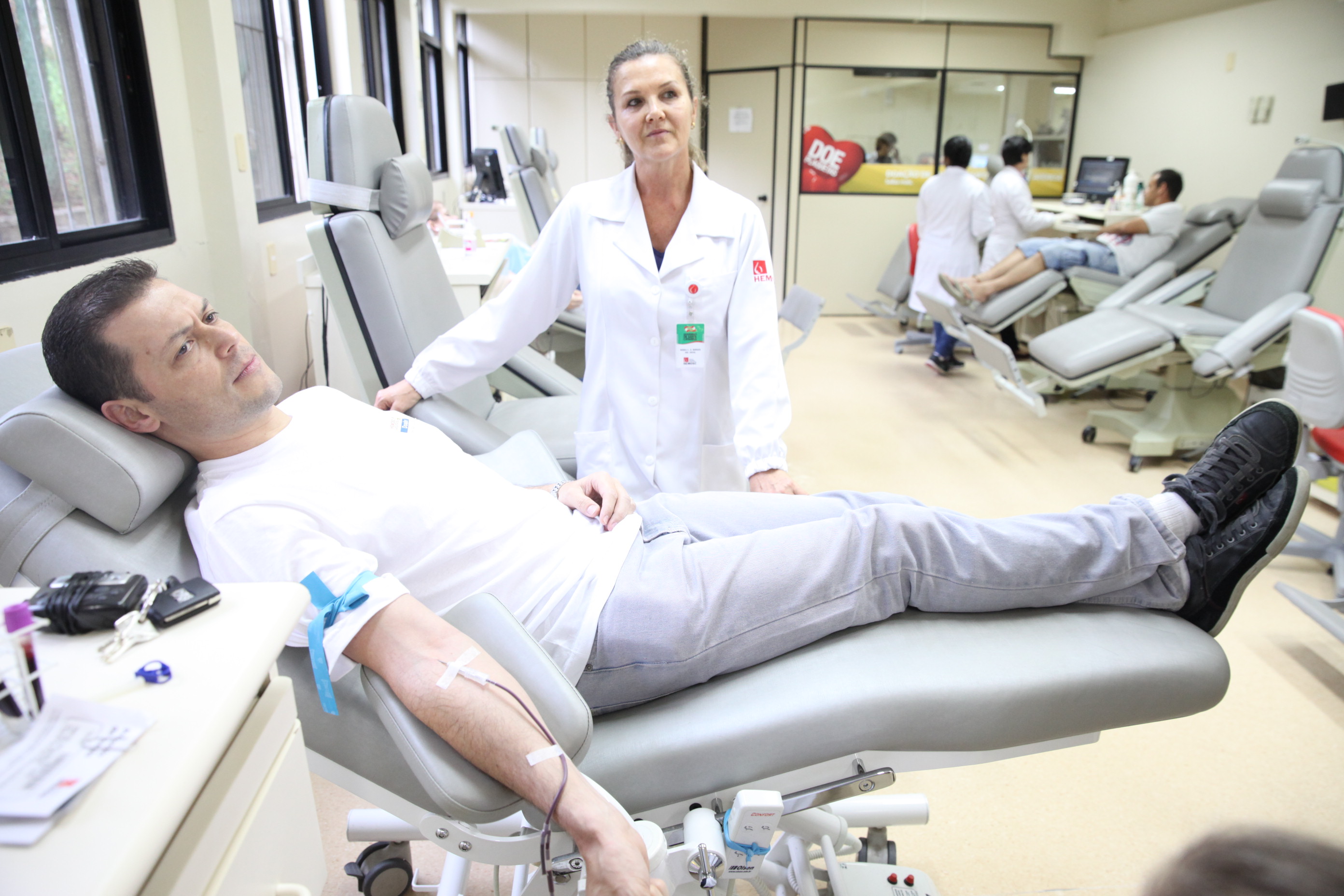 Doação de Sangue. Foto: Fábio Queiroz / Agência AL