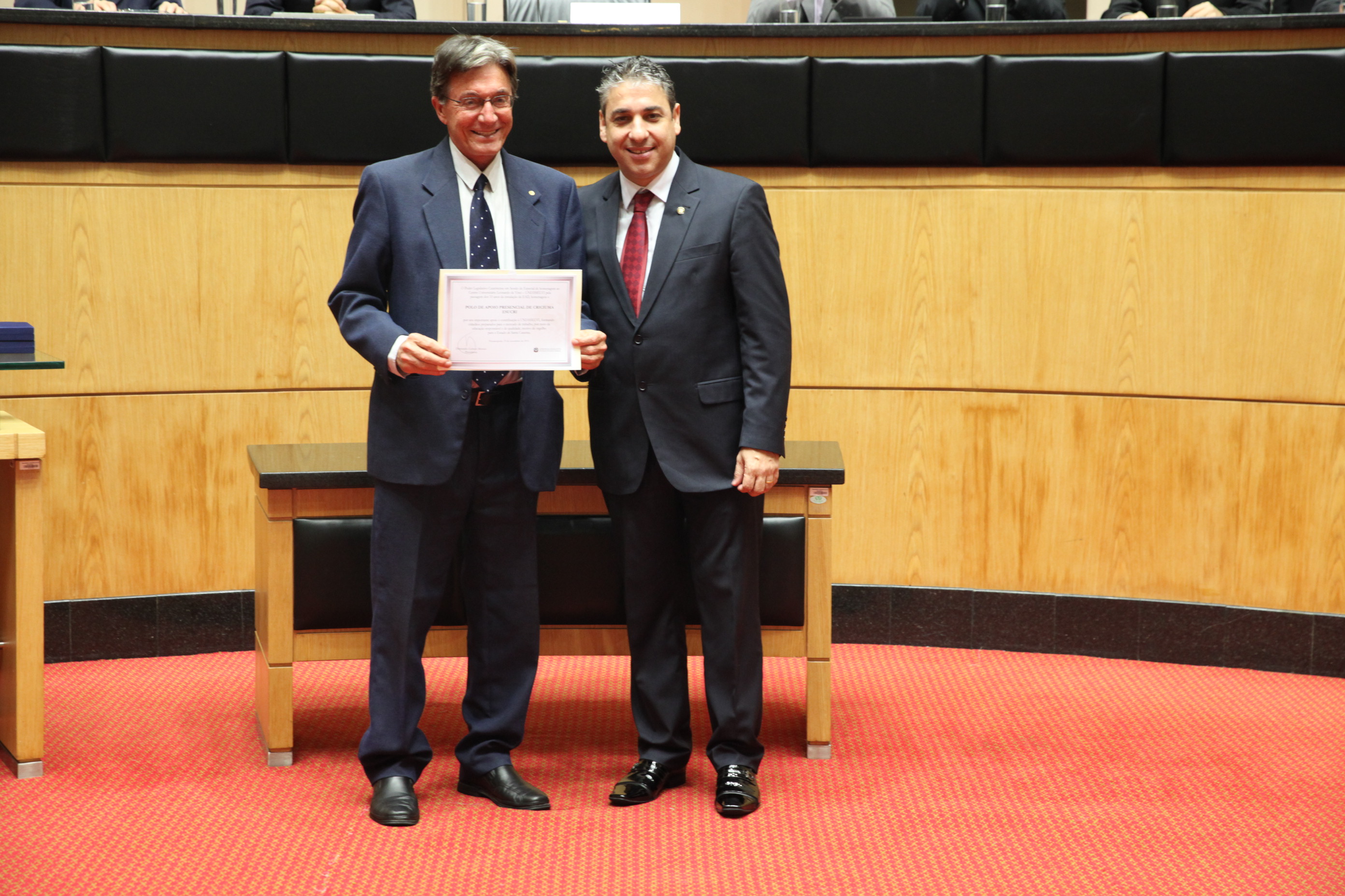 Sessão Especial em homenagem à passagem de 10 anos da Uniasselvi. Foto: Fábio Queiroz / Agência AL