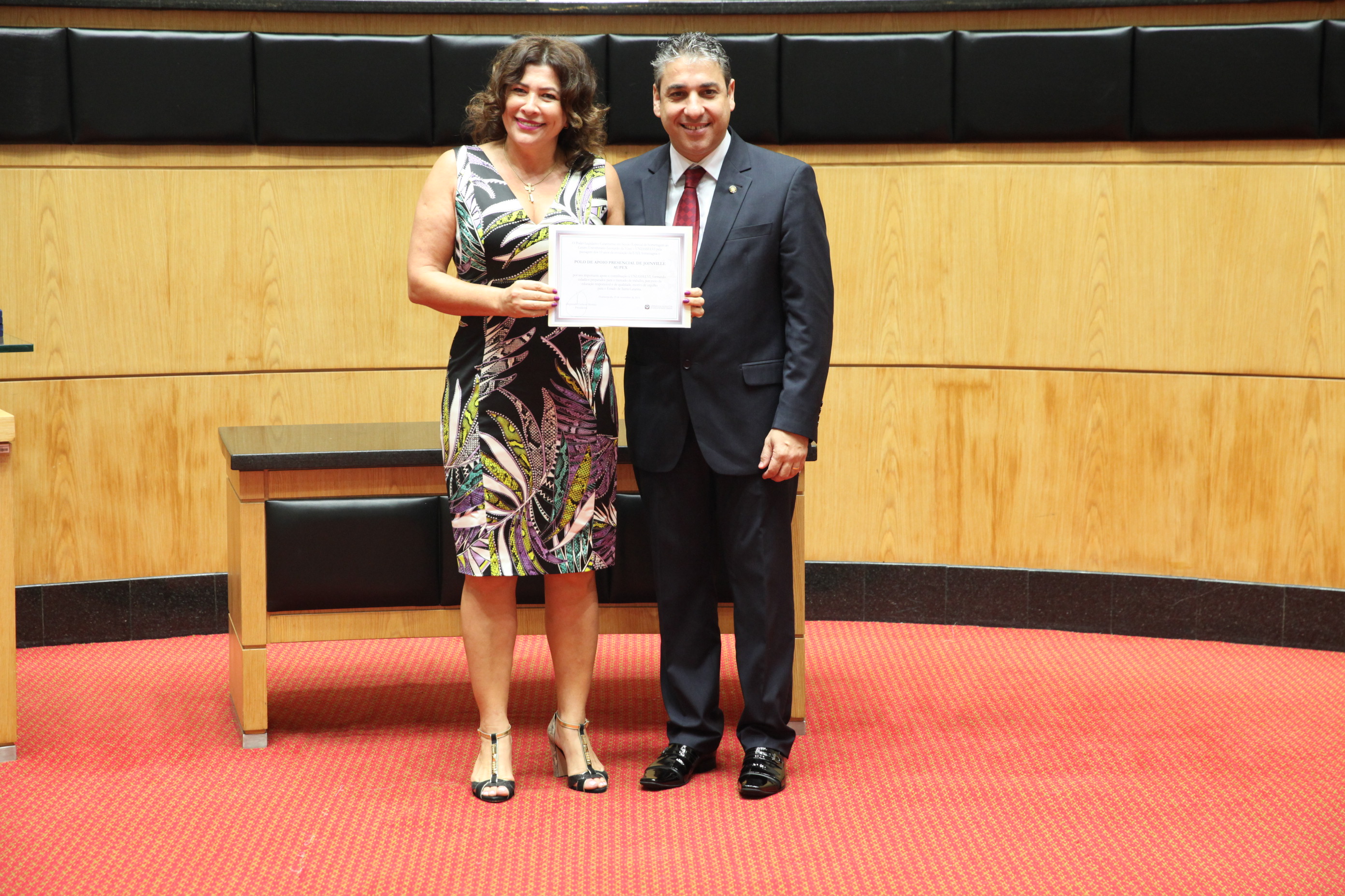 Sessão Especial em homenagem à passagem de 10 anos da Uniasselvi. Foto: Fábio Queiroz / Agência AL