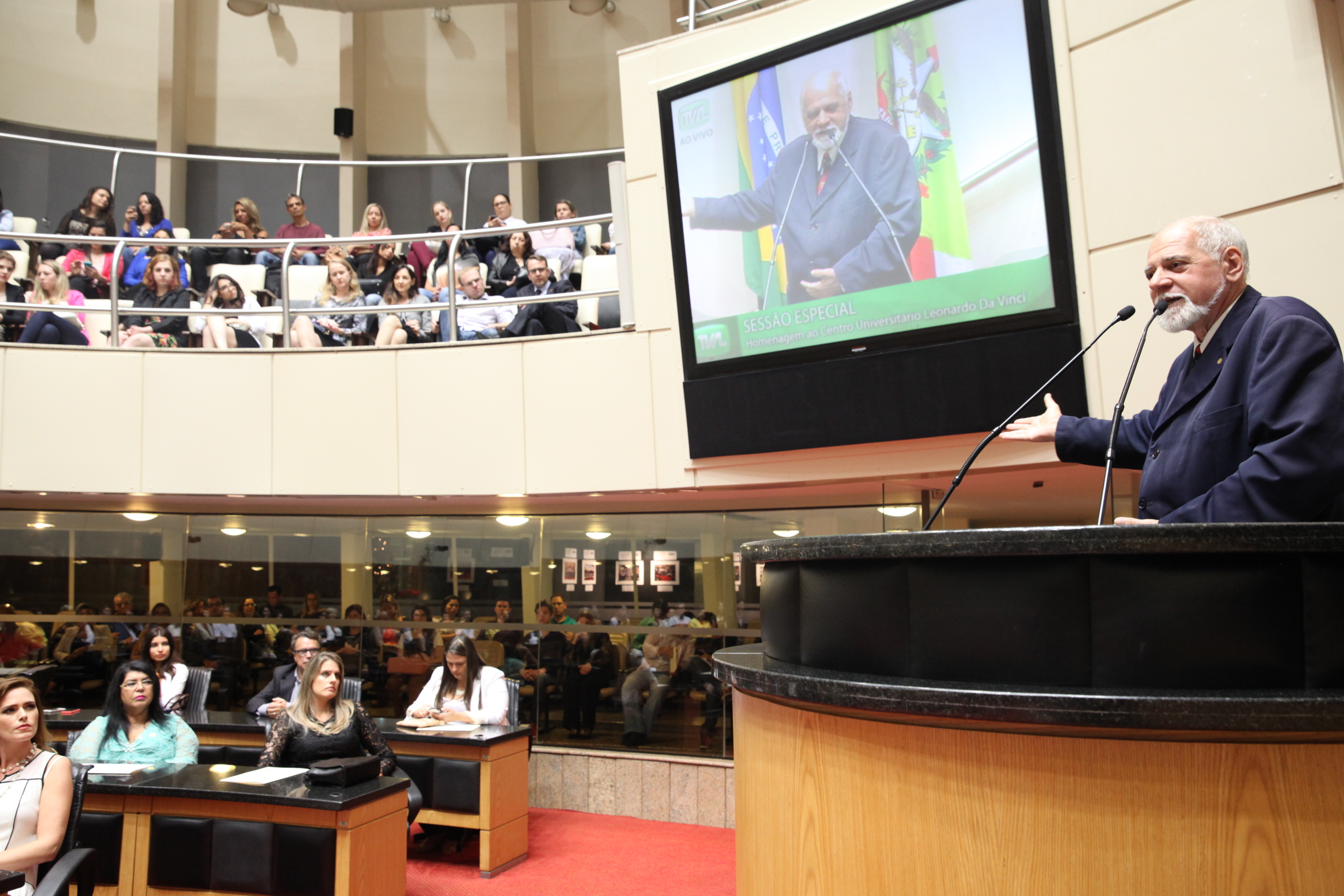 Sessão Especial em homenagem à passagem de 10 anos da Uniasselvi. Foto: Fábio Queiroz / Agência AL