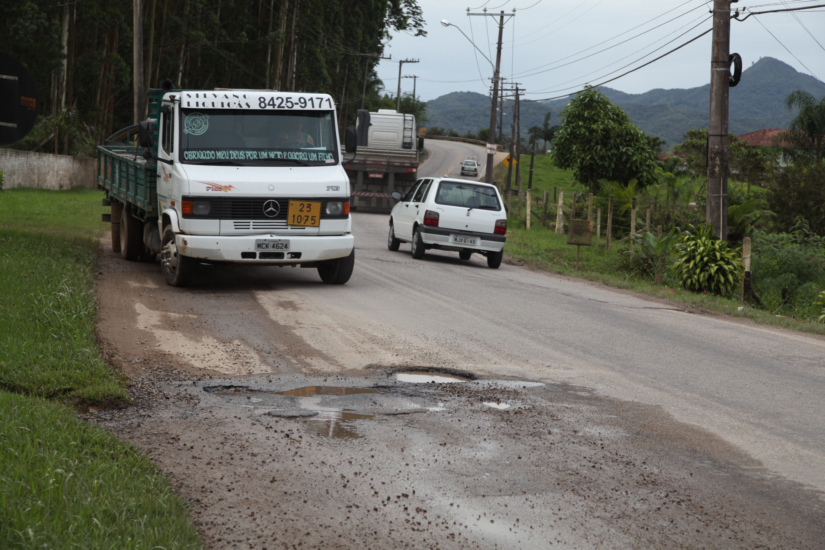 Audiência Pública para tratar a péssima situação da Rodovia SC-407 que liga os municípios de Biguaçu e Antônio Carlos.Foto: Miriam Zomer/Agência AL