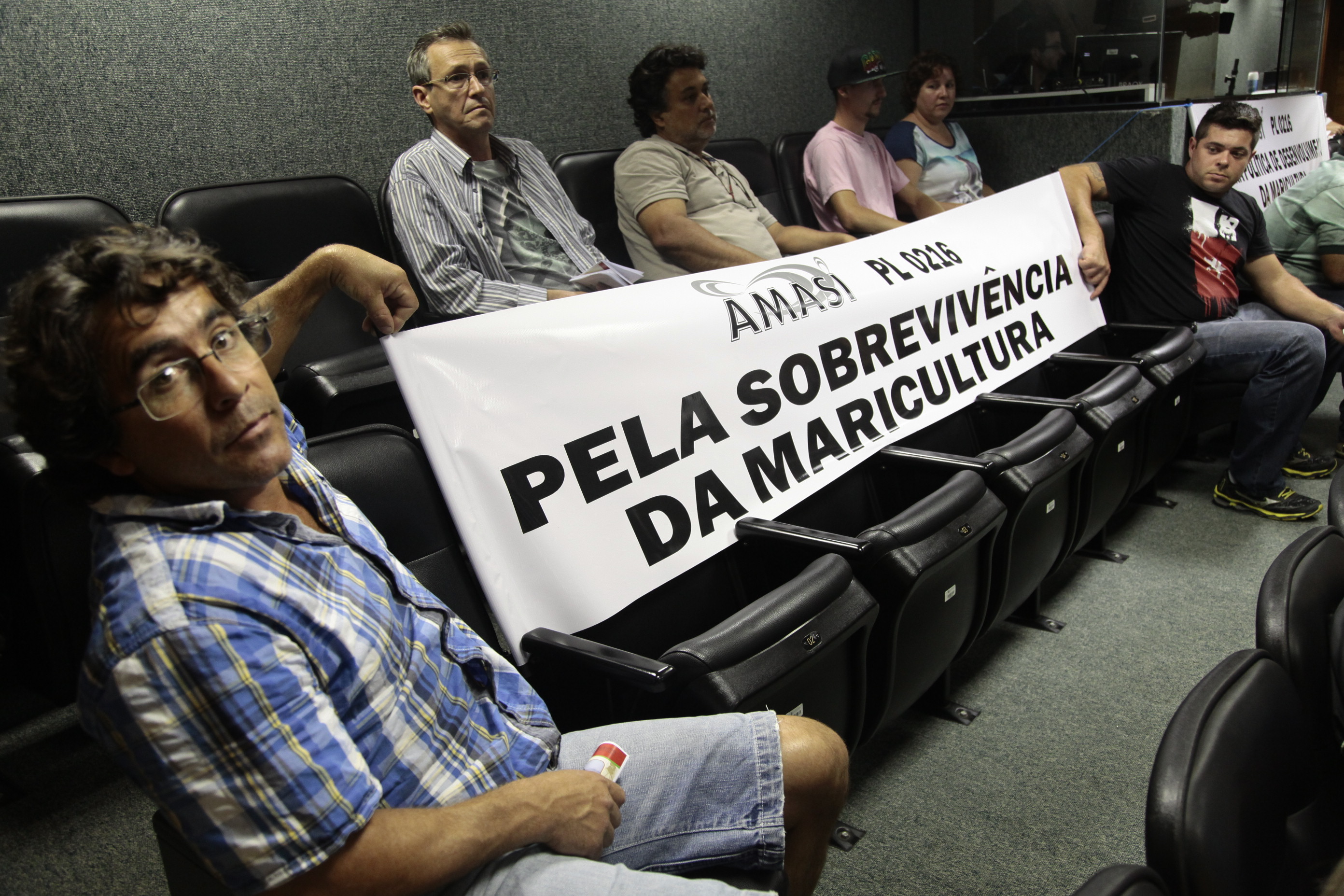 Audiência Pública sobre o PL/216.4/2015, que declara a maricultura como atividade de interesse social e econômico, para o Estado de Santa Catarina. Foto: Miriam Zomer/Agência AL