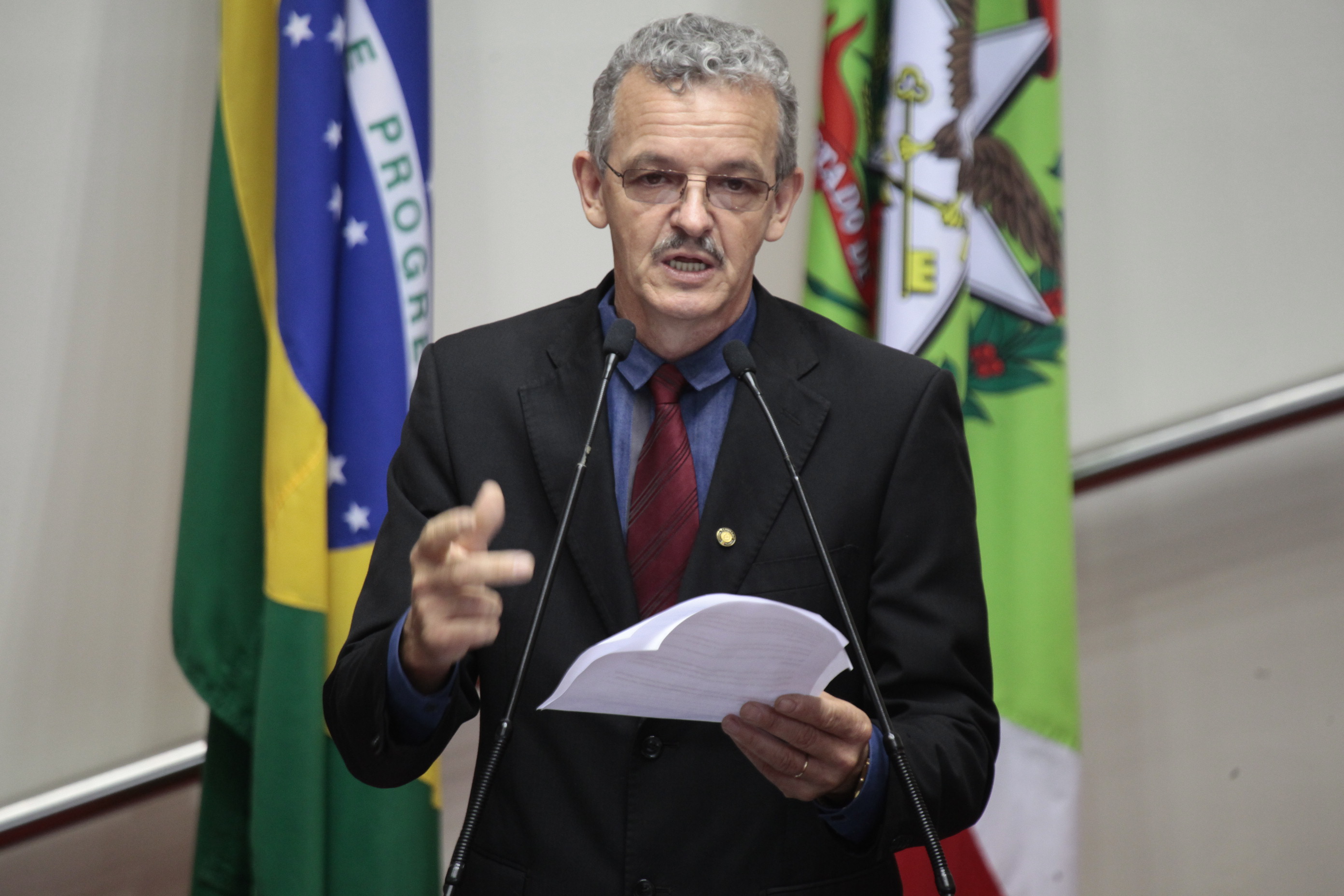 Sessão Ordinária. Deputado Dirceu Dresch (PT) - Foto: Miriam Zomer/Agência AL