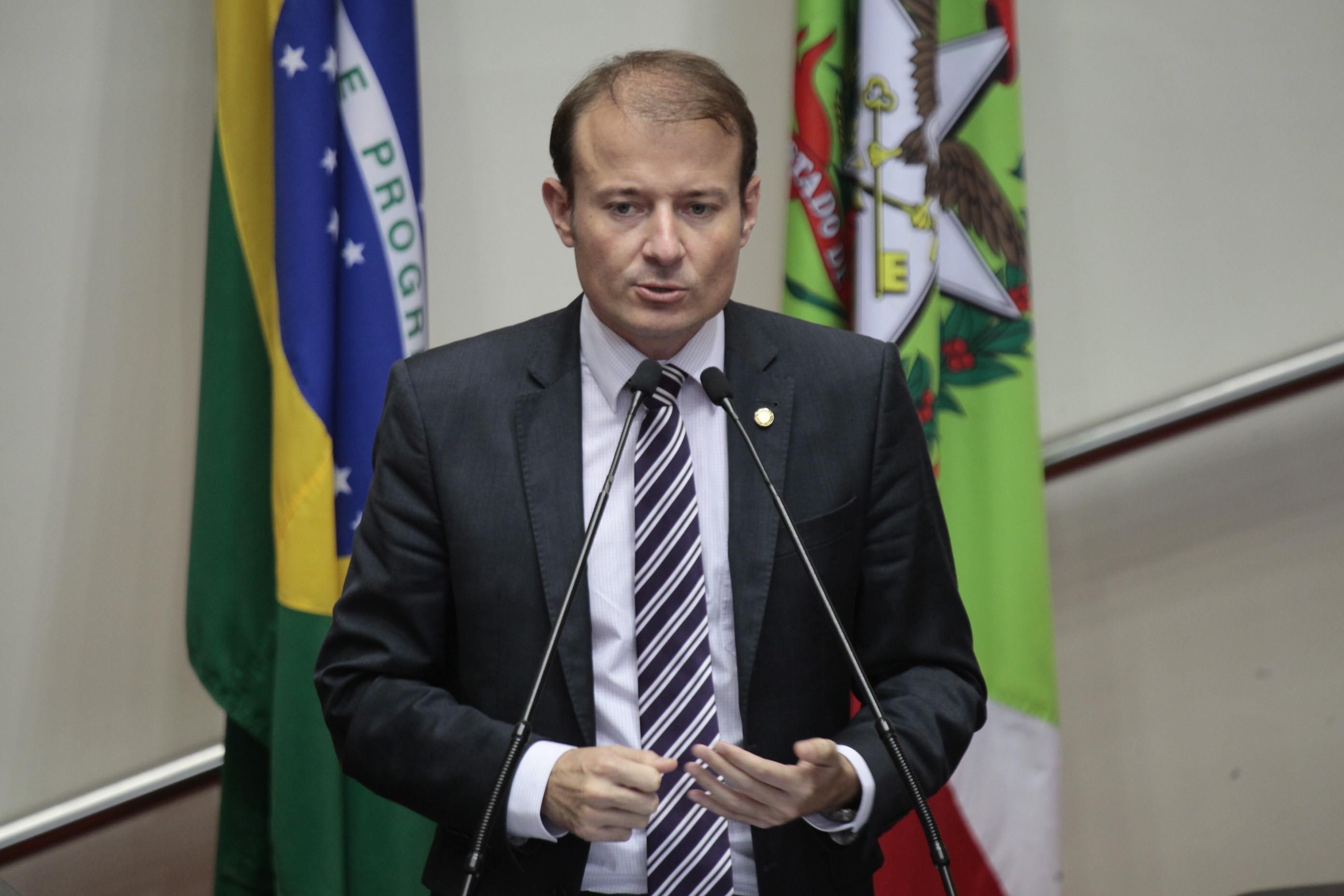 Sessão Ordinária. Deputado Gabriel Ribeiro (PSD) -  Foto: Miriam Zomer/Agência AL
