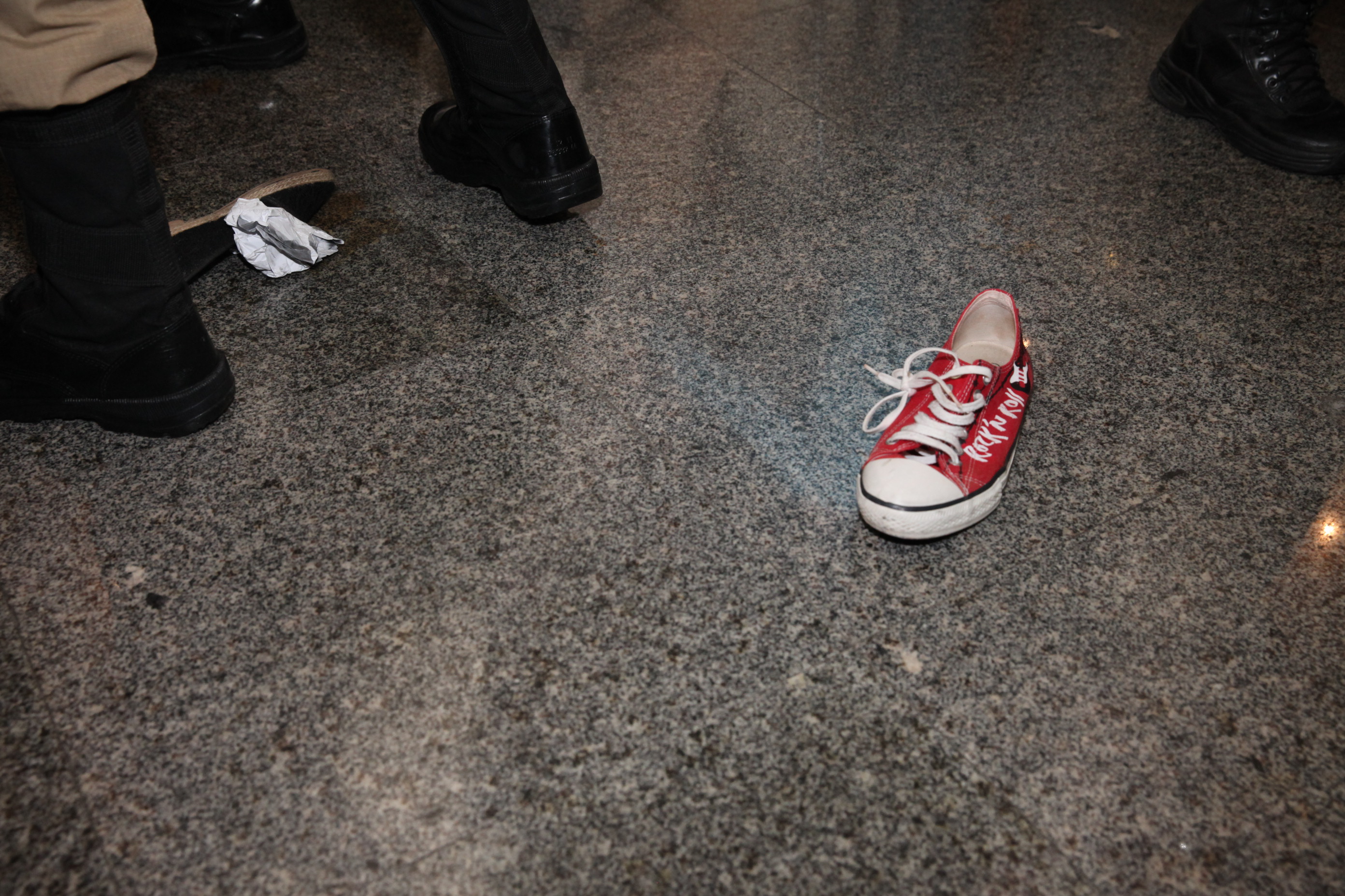 Manisfestação dos Servidores no Hall. Foto: Fábio Queiroz / Agência AL
