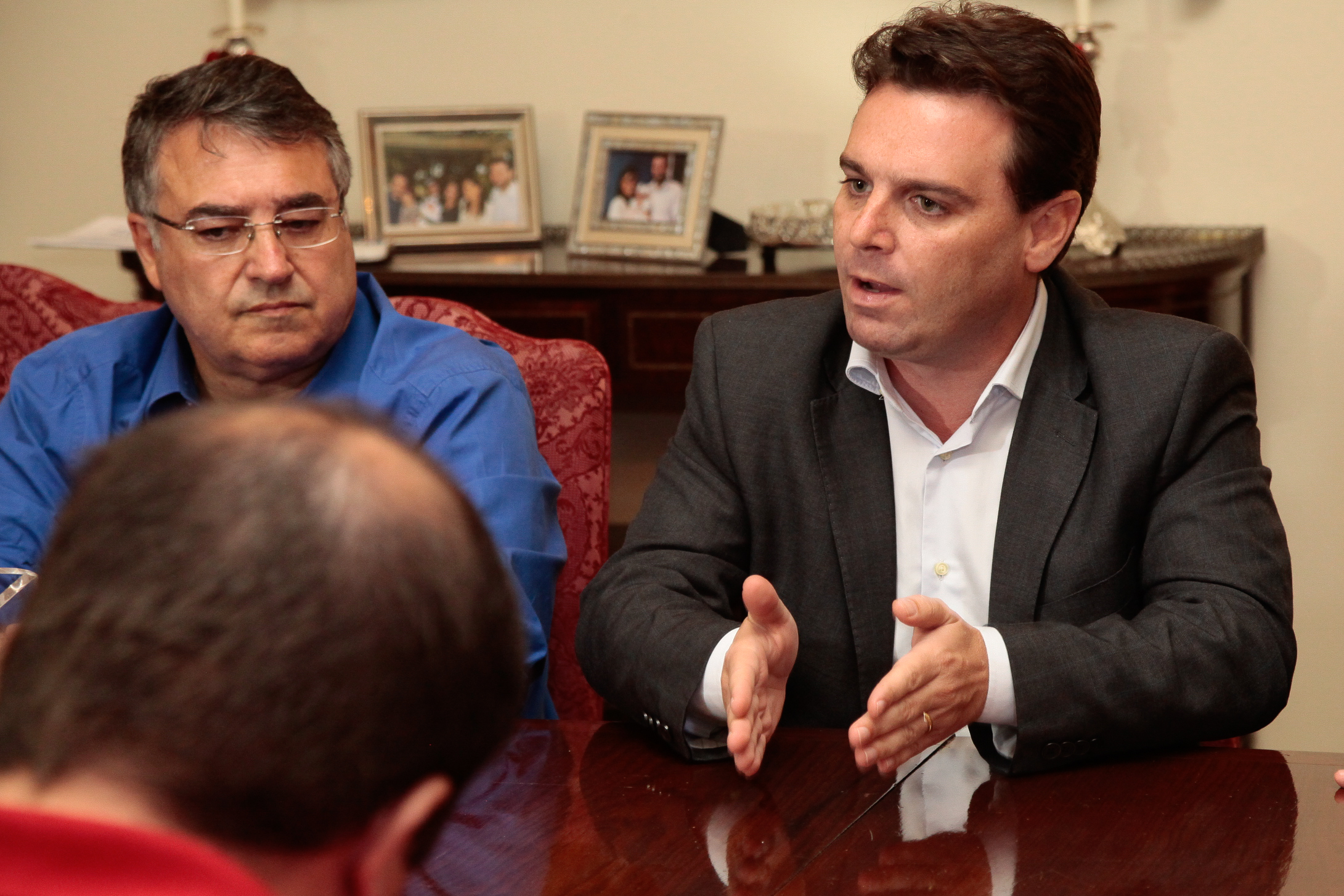 Coletiva sobre a restauração da Ponte Hercílio Luz. Foto: Miriam Zomer/Agência AL