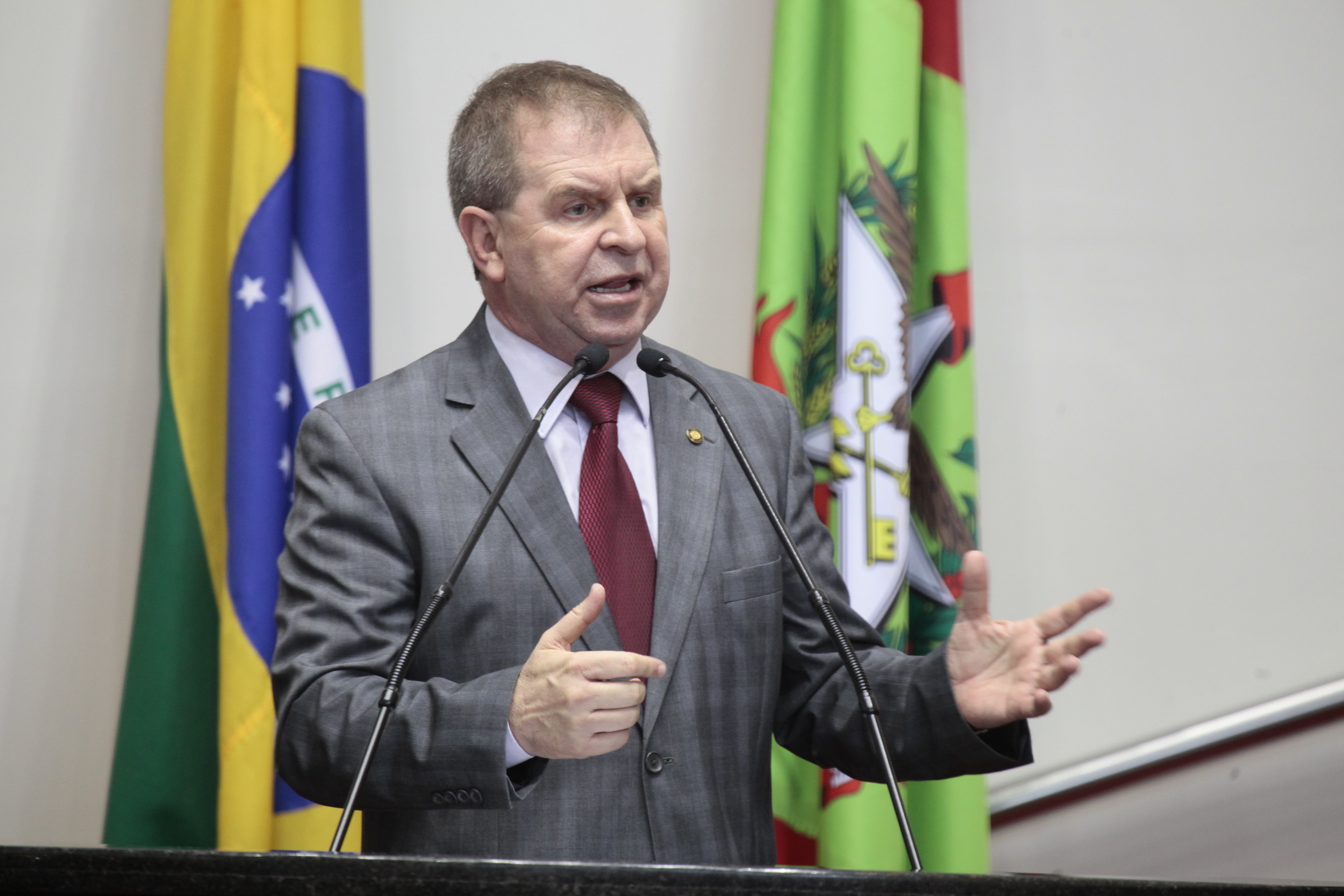 Sessão Ordinária. Deputado Maurício Eskudlark (PSD) -  Foto: Miriam Zomer/Agência AL