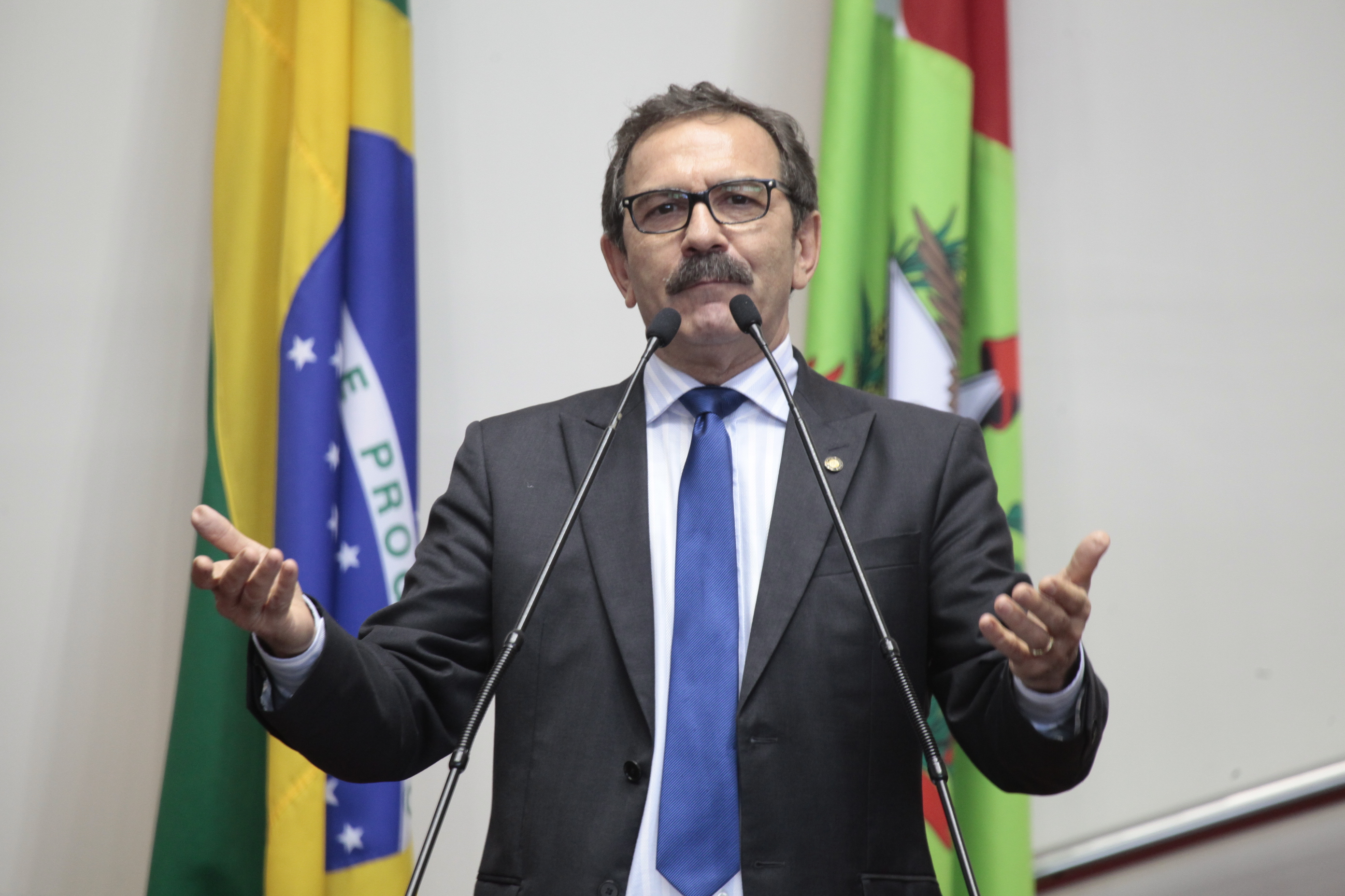 Sessão Ordinária. Deputado Serafim Venzon (PSDB) -  Foto: Miriam Zomer/Agência AL