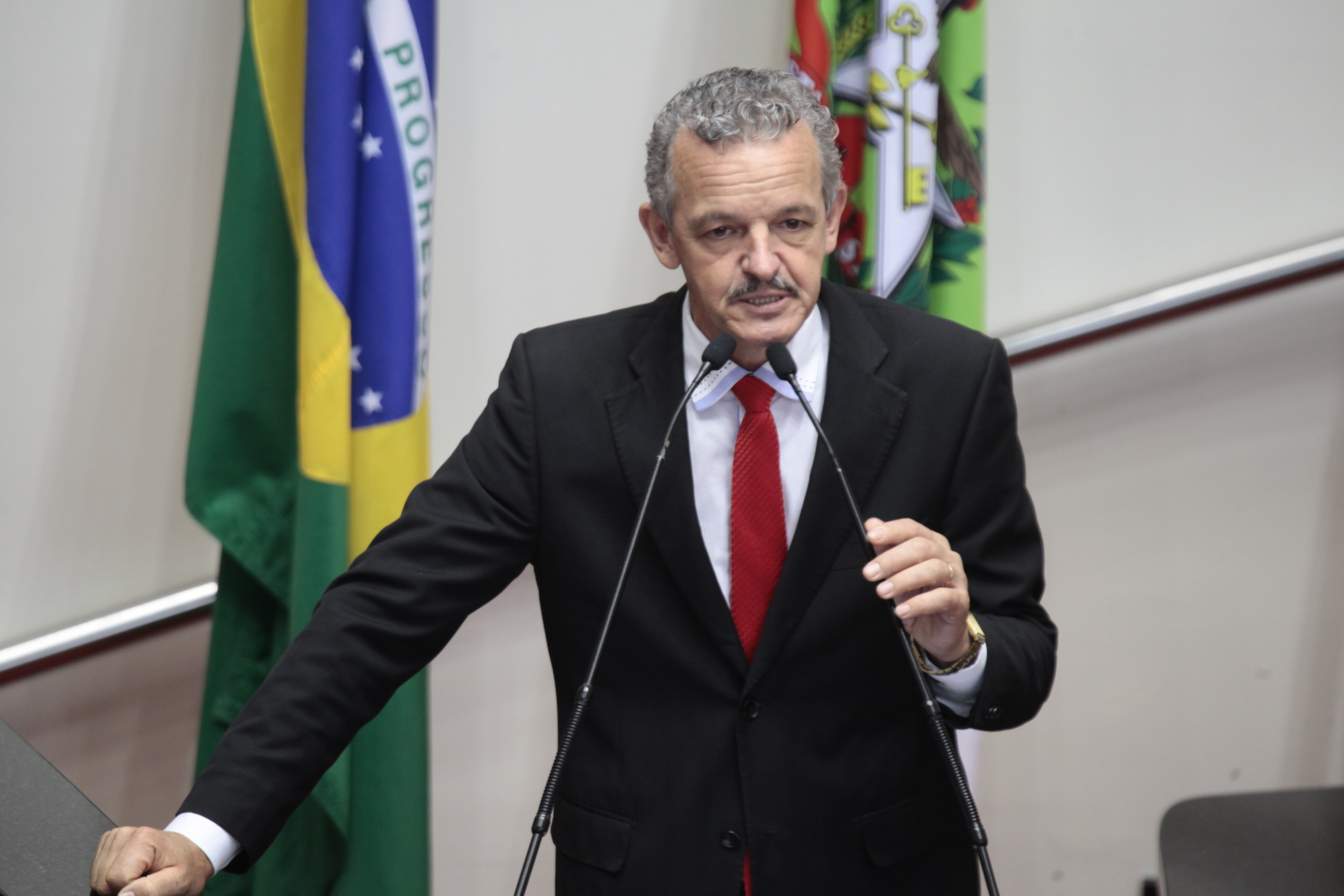 Sessão Ordinária. Deputado Dirceu Dresch (PT) - Foto: Miriam Zomer/Agência AL