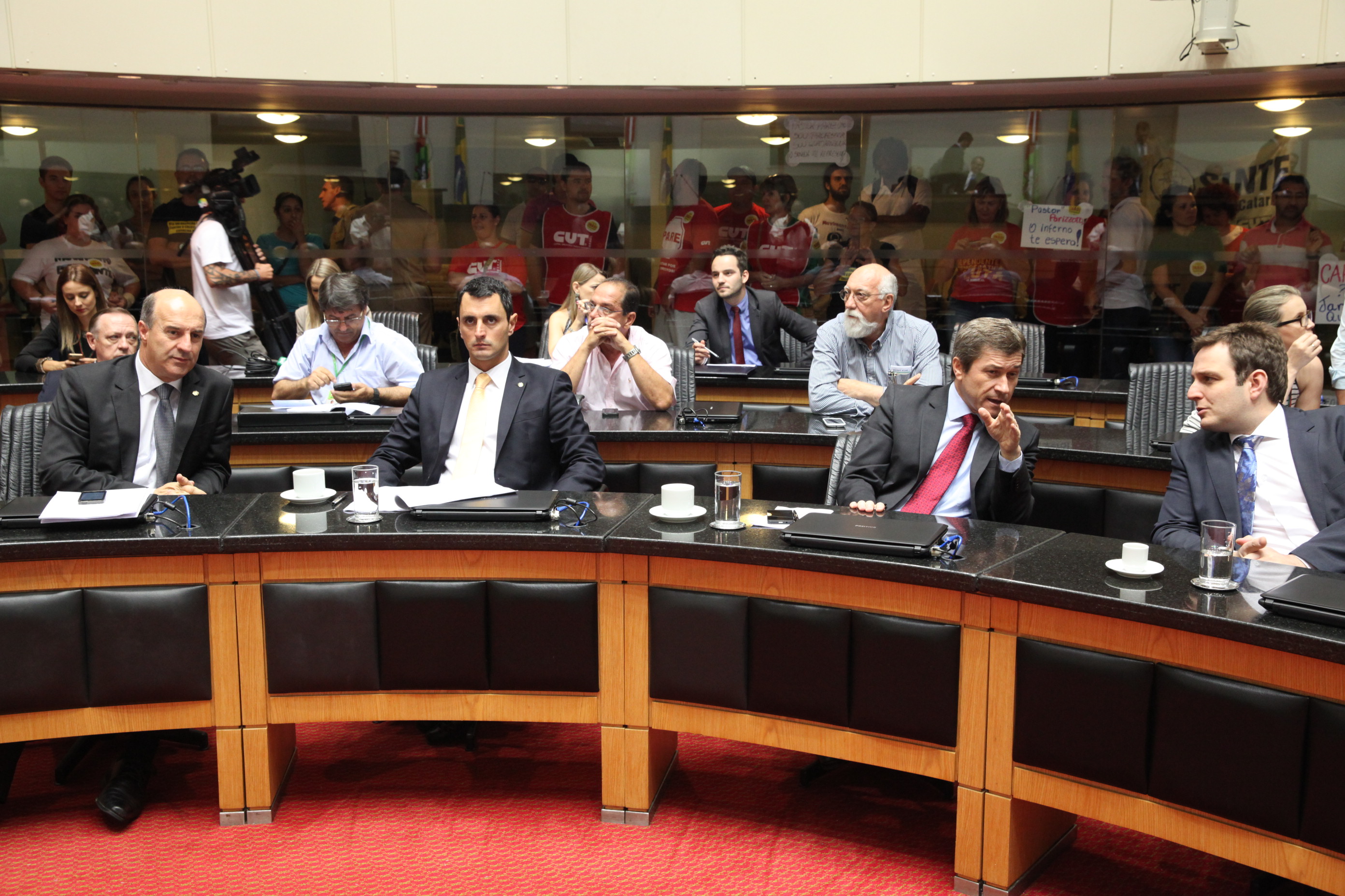 Reunião Conjunta das Comissões de Constituição e Justiça, Trabalho e Finanças. Foto: Eduardo Guedes de Oliveira / Agência AL