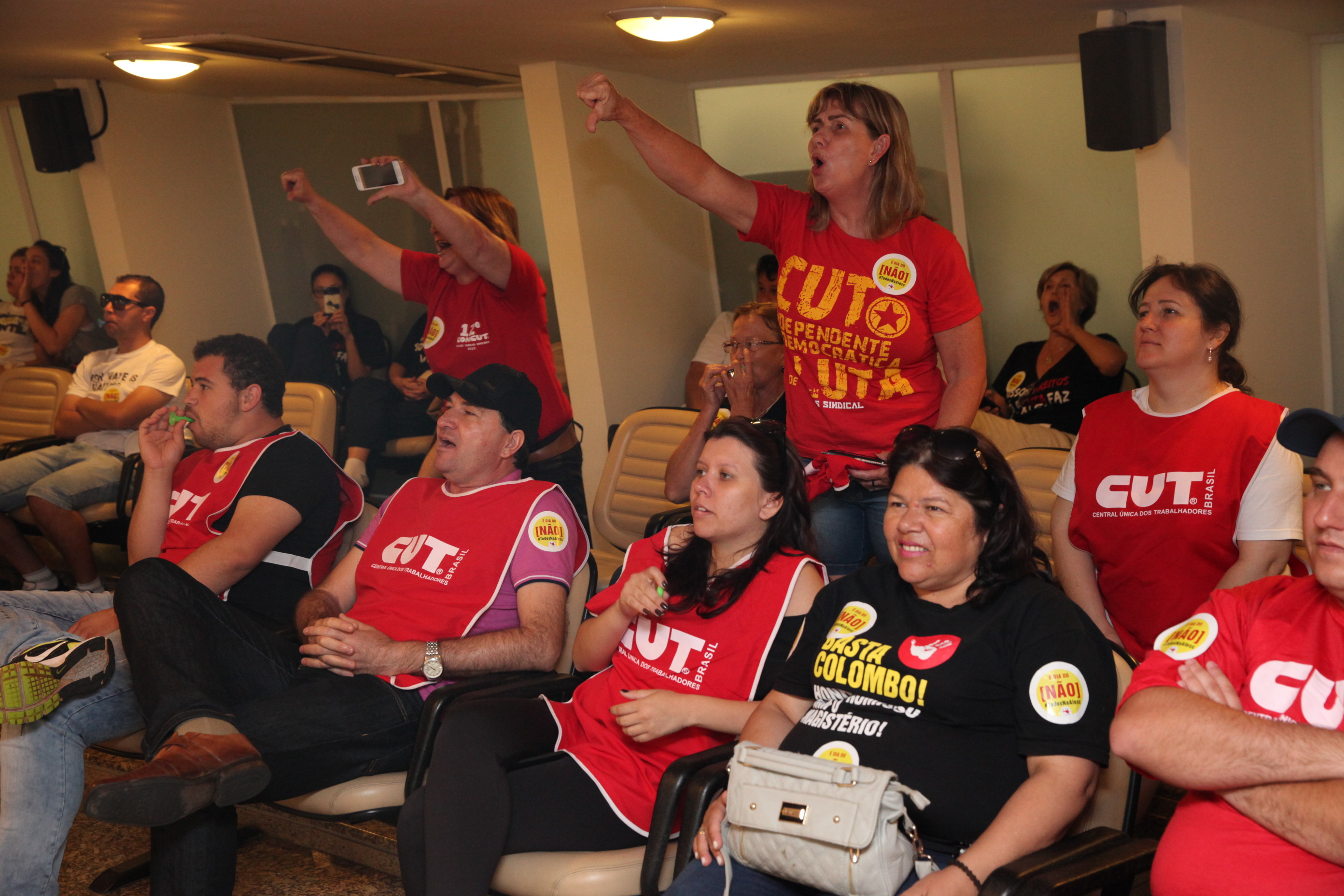 Servidores acompanham Reunião Conjunta das Comissões de Finanças, Trabalho e CCJ. Foto: Fábio Queiroz / Agência AL