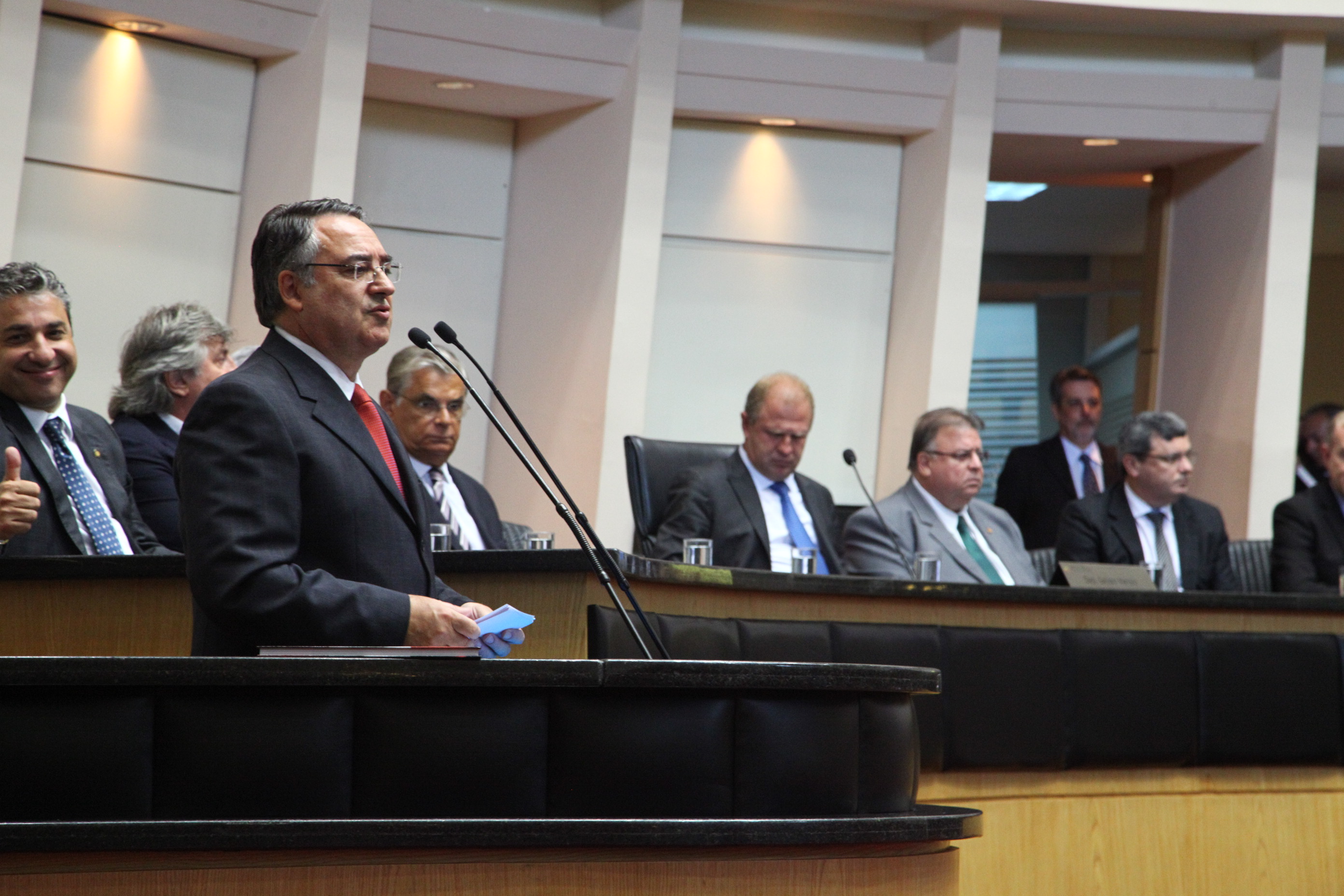 Abertura dos Trabalhos da Segunda Sessão Legislativa da 18ª Legislatura e a Leitura da Mensagem Anual do Excelentíssimo Senhor Governador do Estado de Santa Catarina João Raimundo Colombo. Foto: Solon Soares/Agência AL