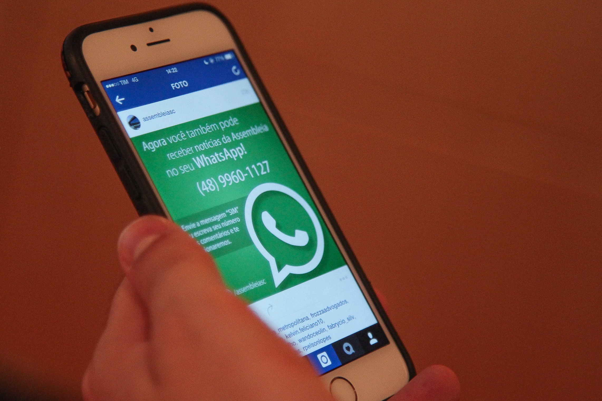 WhatsAPP da Assembleia Legislativa