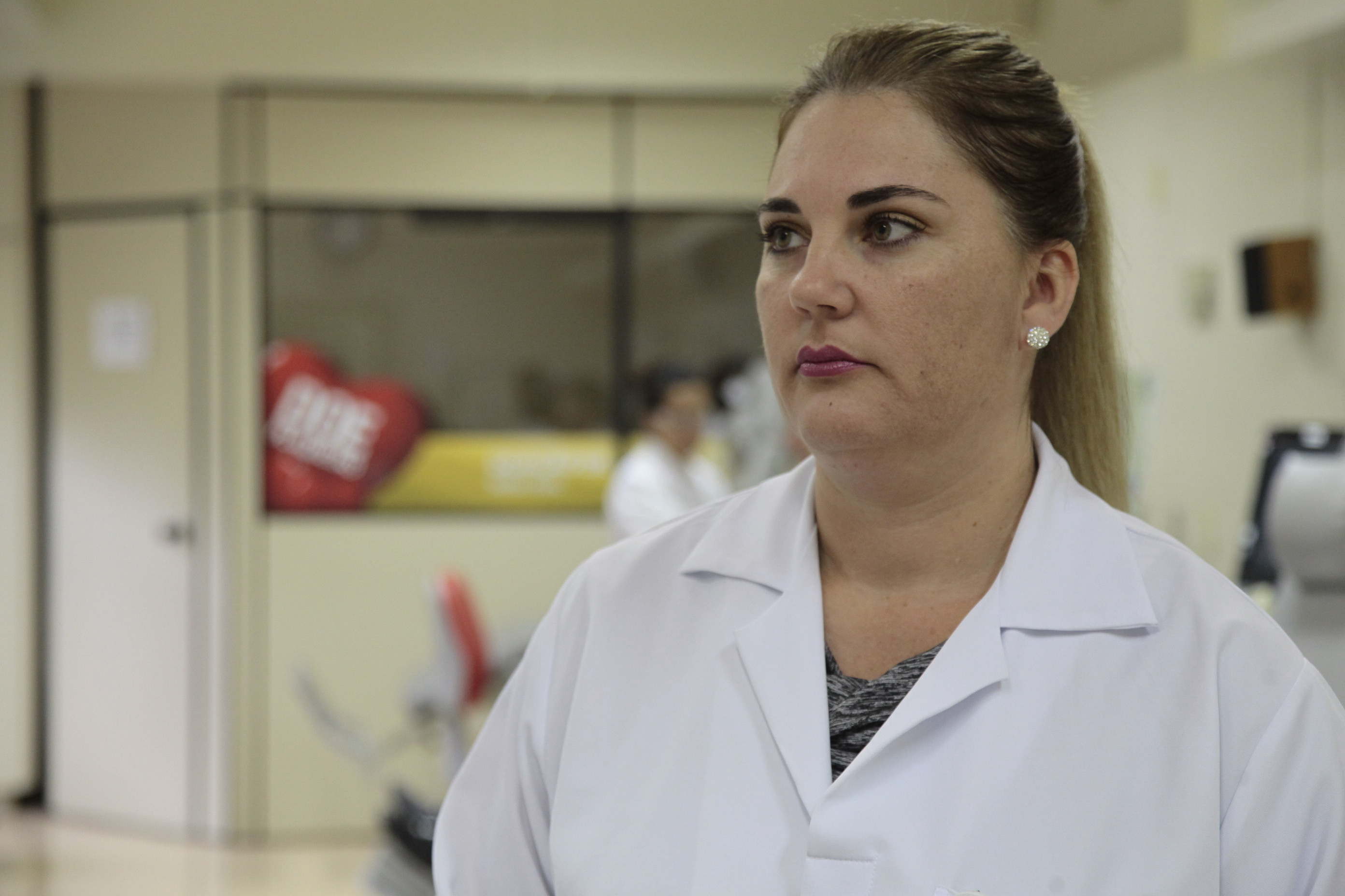 HEMOSC - Estoque e doação de sangue. Alessandra Beltrame