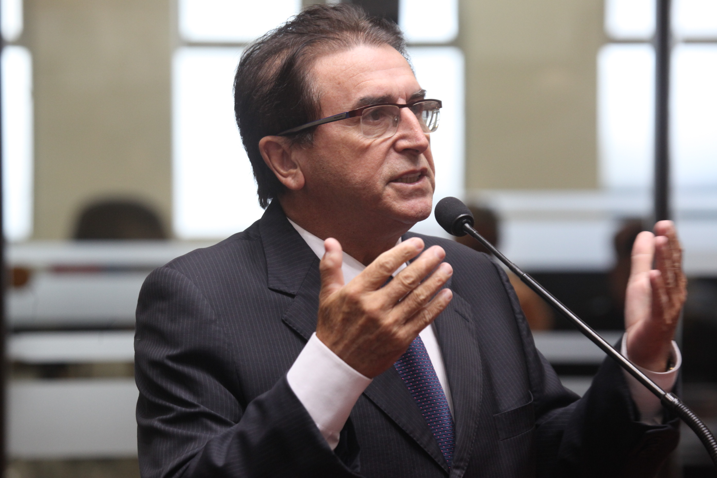 Sessão Ordinária. Deputado Antonio Aguiar (PMDB). Foto: Eduardo Guedes de Oliveira / Agência AL