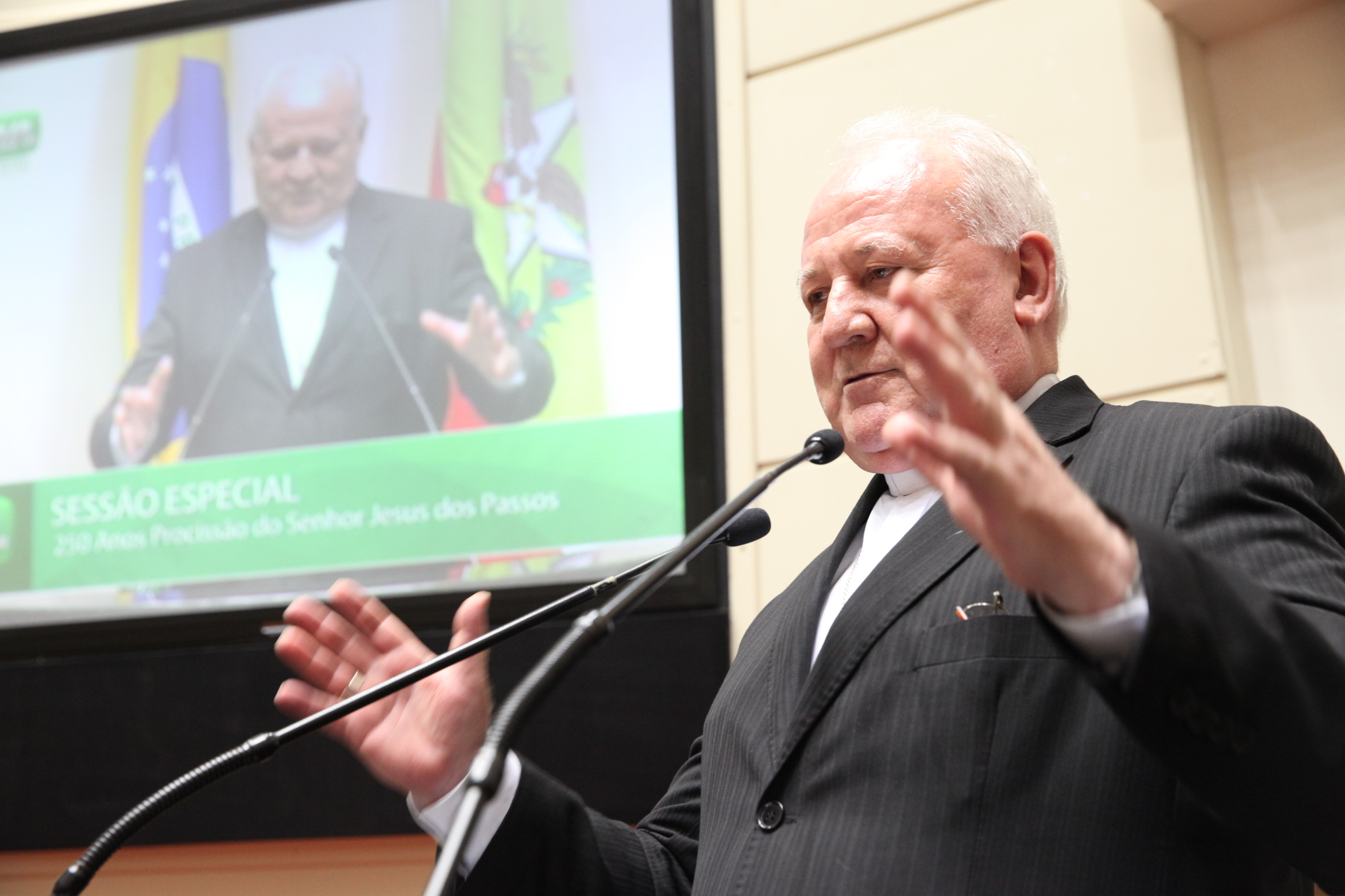 Dom Wilson - Arcebispo da Arquidiocese de Florianópolis. 250 Anos da Procissão Senhor Jesus dos Passos. Foto: Fábio Queiroz / Agência AL