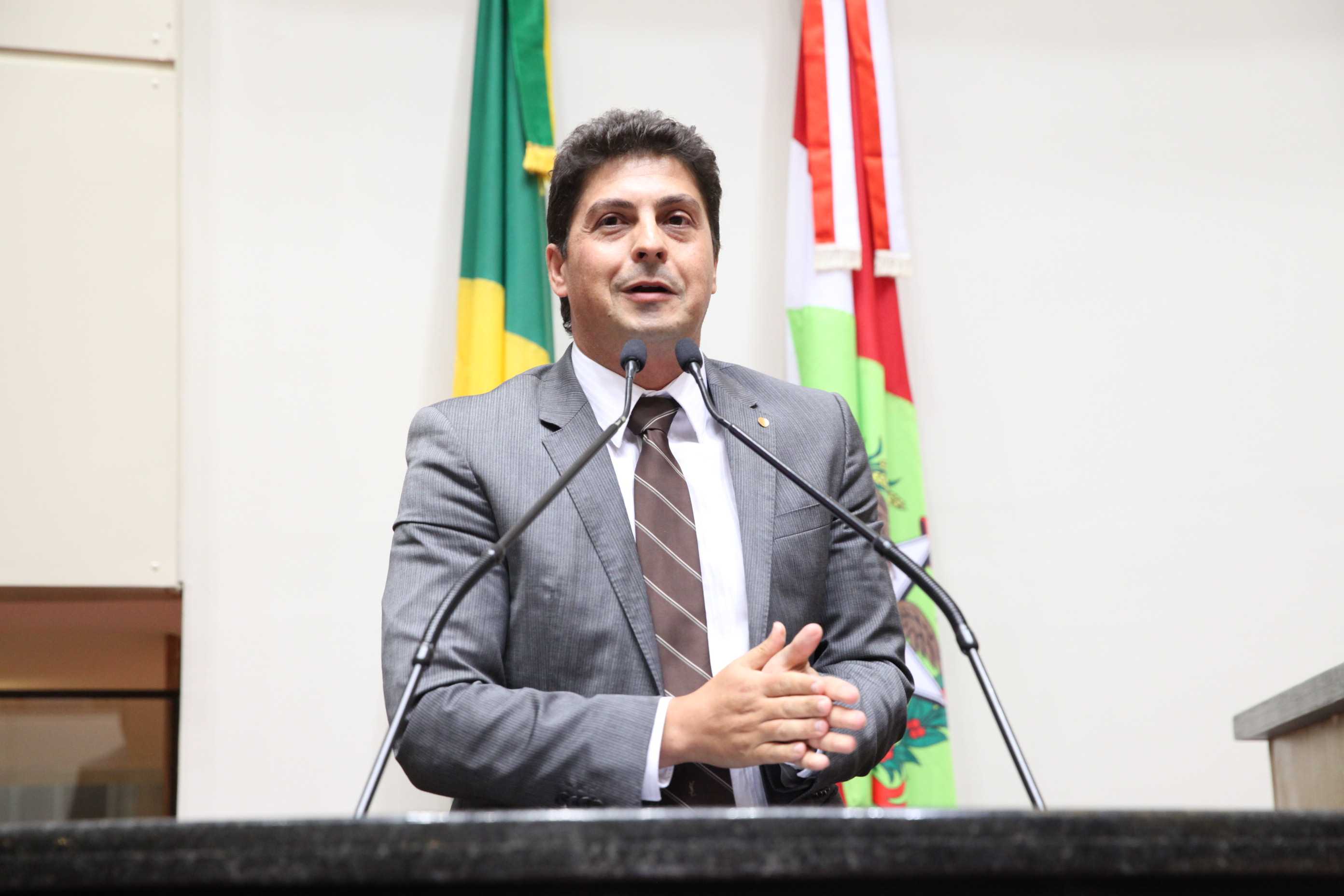 Sander DeMira - presidente da Associação Comercial e Industrial de Florianópolis. 250 Anos da Procissão Senhor Jesus dos Passos. Foto: Fábio Queiroz / Agência AL