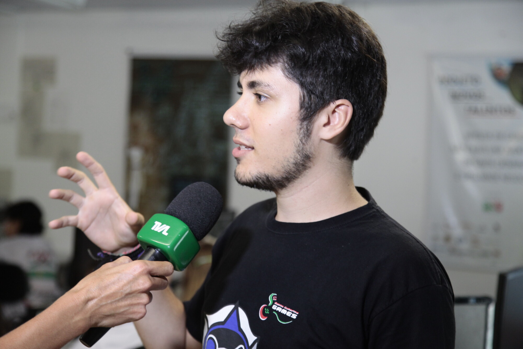 Cauan Vieira, estagiário do programa e aluno de Artes Visuais da Udesc