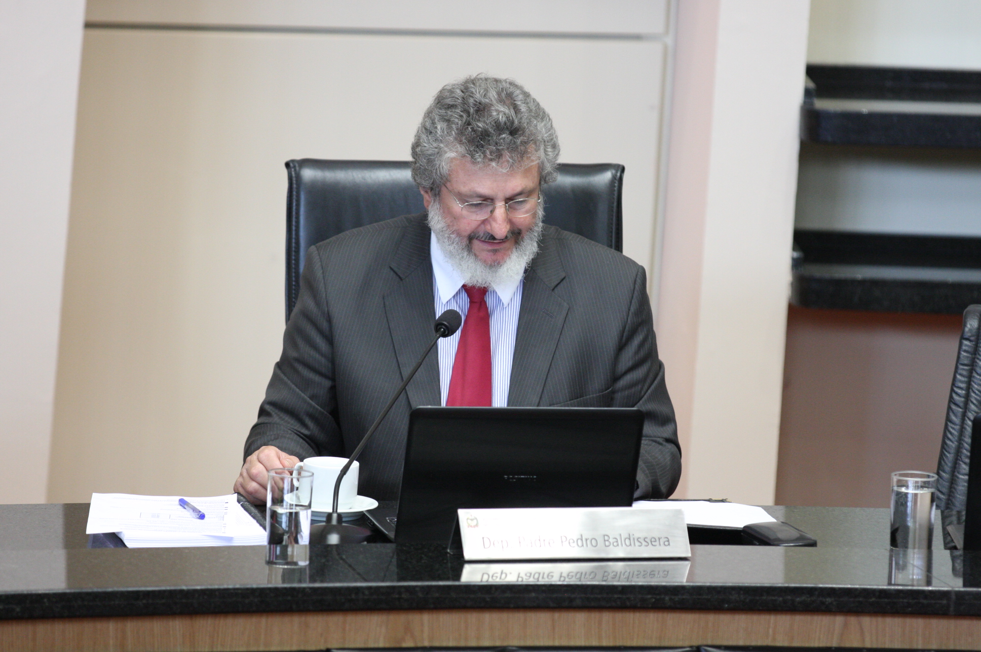 Sessão Ordinária. Deputado Padre Pedro Baldissera (PT). Foto: Yuri Santos / Agência AL.