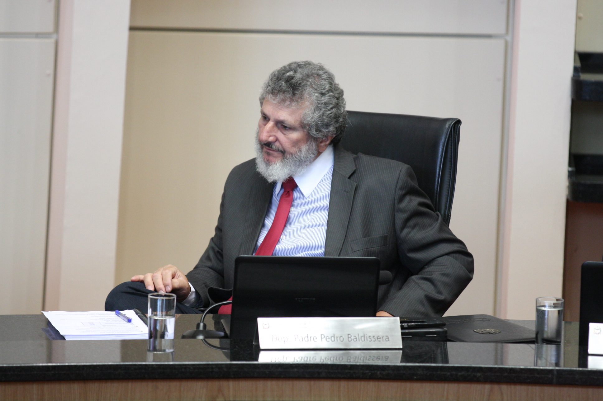 Sessão Ordinária. Deputado Padre Pedro Baldissera (PT). Foto: Yuri Santos / Agência AL.