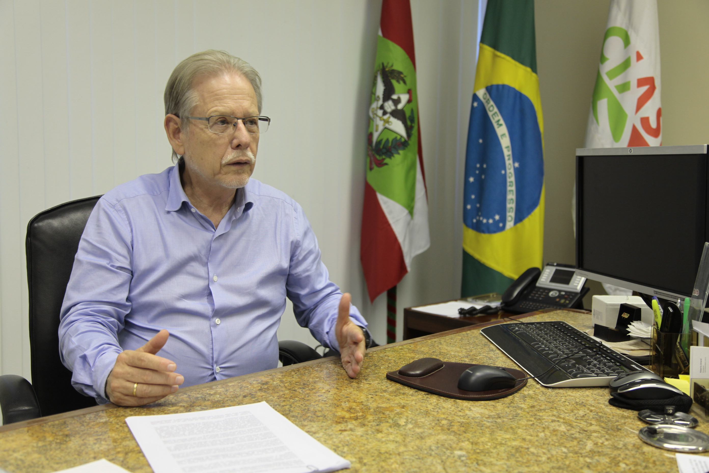 Projeto Novos Talentos. Roberto Rogerio do Amaral, Presidente do CIASC.