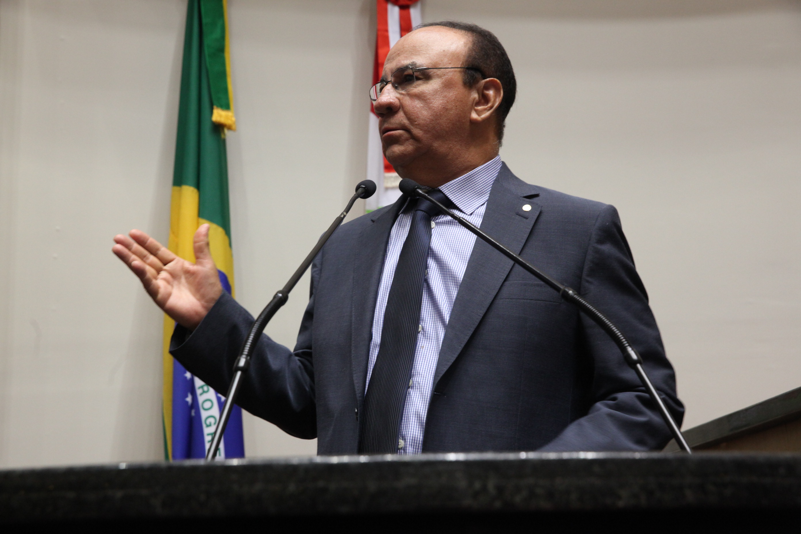 Pastor  Mario de Oliveira. Sessão Especial em homenagem aos 64 Anos de Fundação da Igreja do Evangelho Quadrangular. Foto: Eduardo Guedes / Agência AL