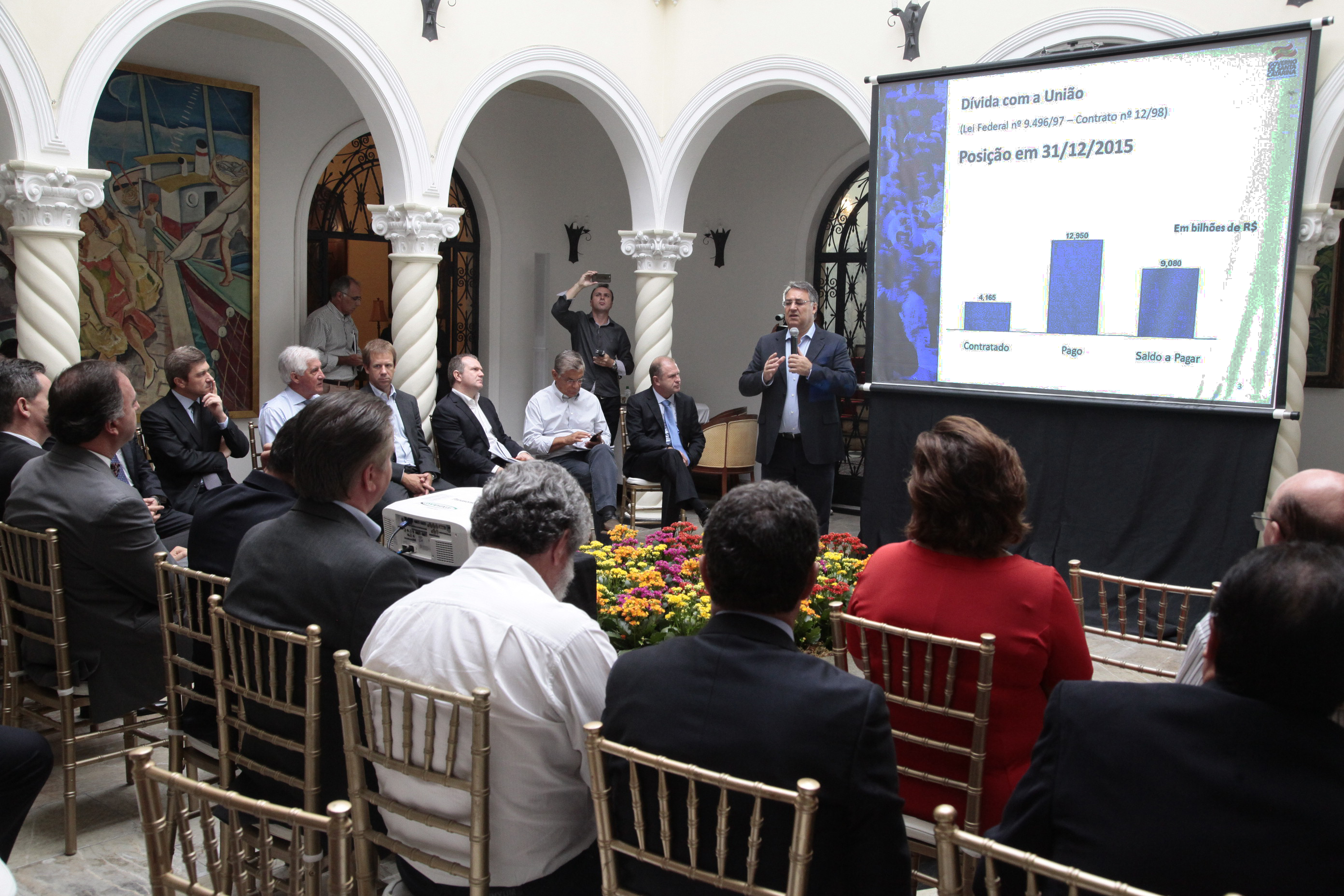 Secretaria da Fazenda Apresenta aos Deputados Proposta de Renegociação da Dívida de SC com União. Foto: Fábio Queiroz / Agência AL