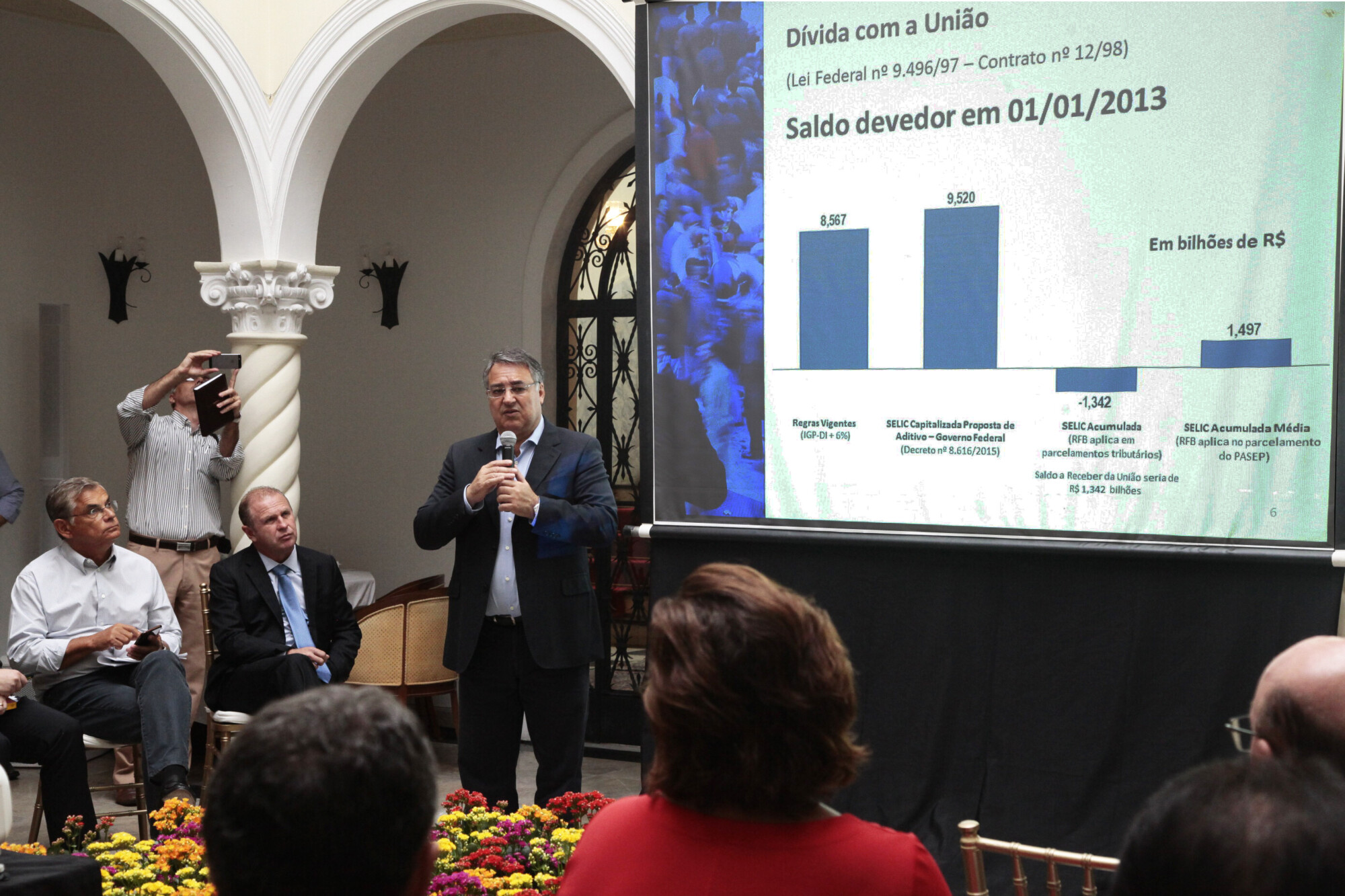 Governador Raimundo Colombo explica  cálculo de renegociação da dívida pública a deputados