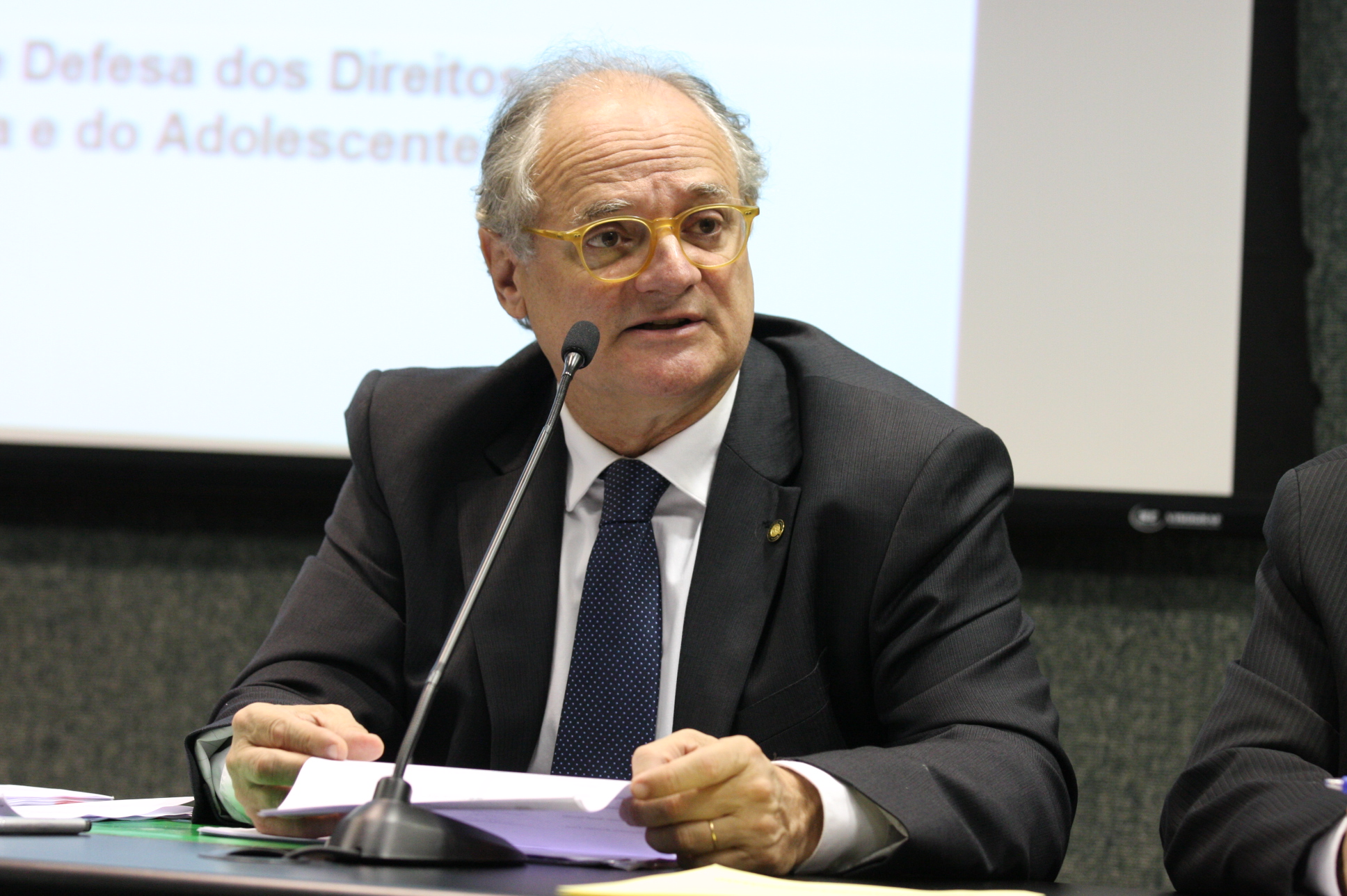 Comissão de Defesa dos Direitos da Criança e do Adolescente. Deputado Vicente Caropreso (PSDB). Foto: Yuri Santos / Agência AL