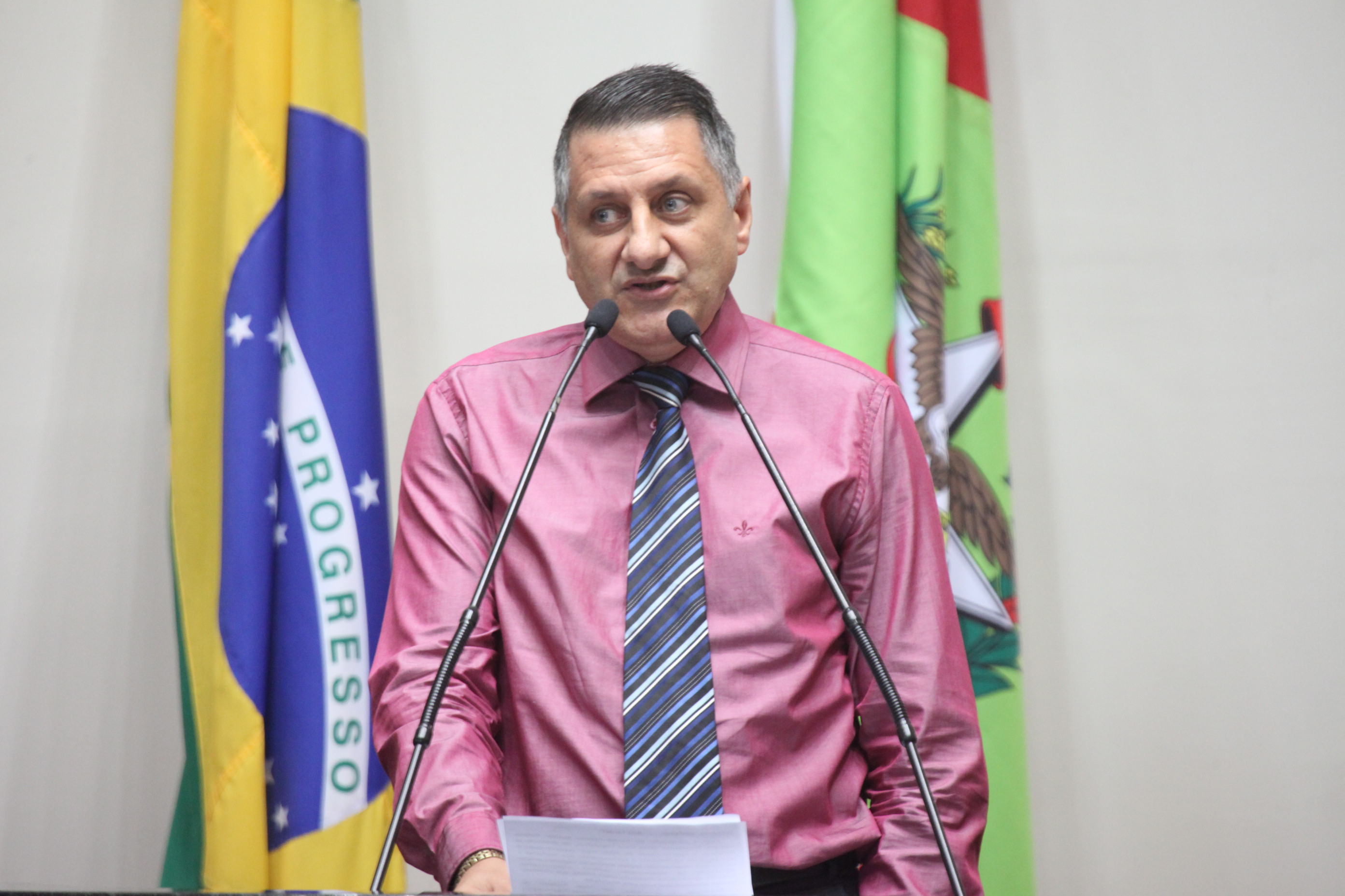 Alderi Nadaletti - vice-prefeito de Jardinópolis. Sessão Ordinária. Foto: Fábio Queiroz / Agência AL