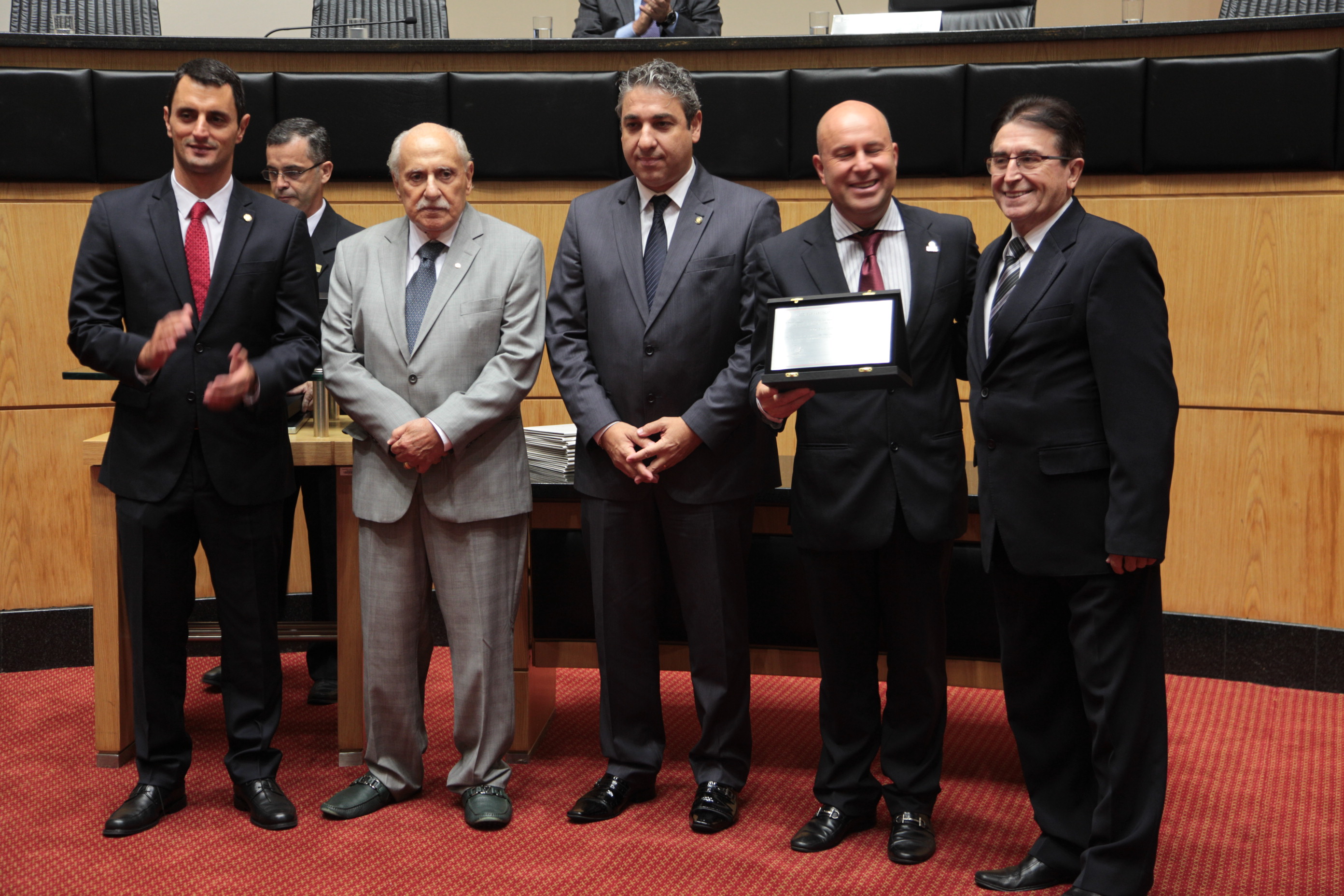 Homenagem aos 10 Anos do Jornal Notícias do Dia - Mario Petrelli e Marcello Petrelli (homenageados)
