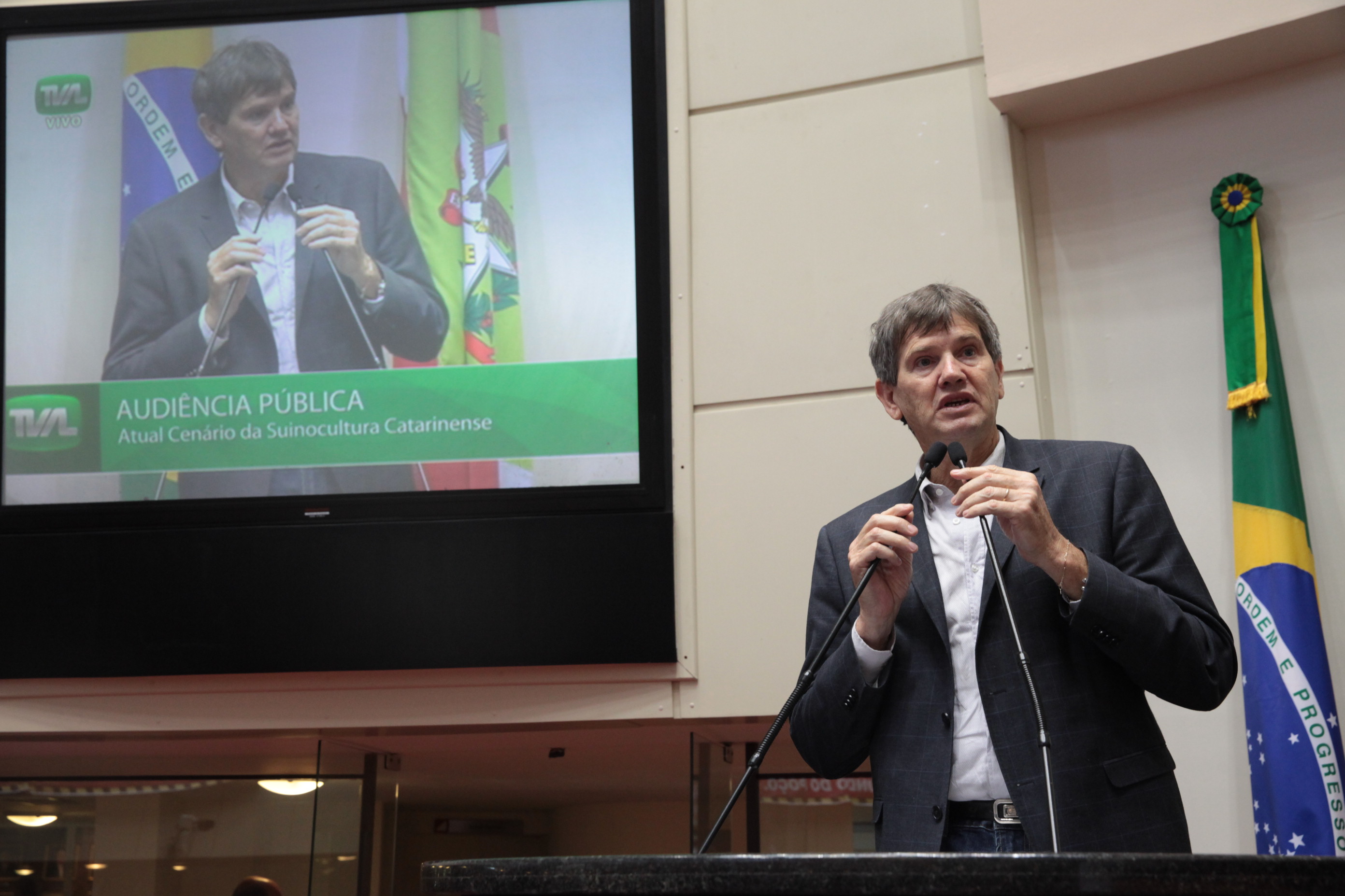 O Atual Cenário da Suinocultura Catarinense. Secretaria Adjunto de Estado da Agricultura e Pesca Airton Spies. Foto: Eduardo Guedes / Agência AL