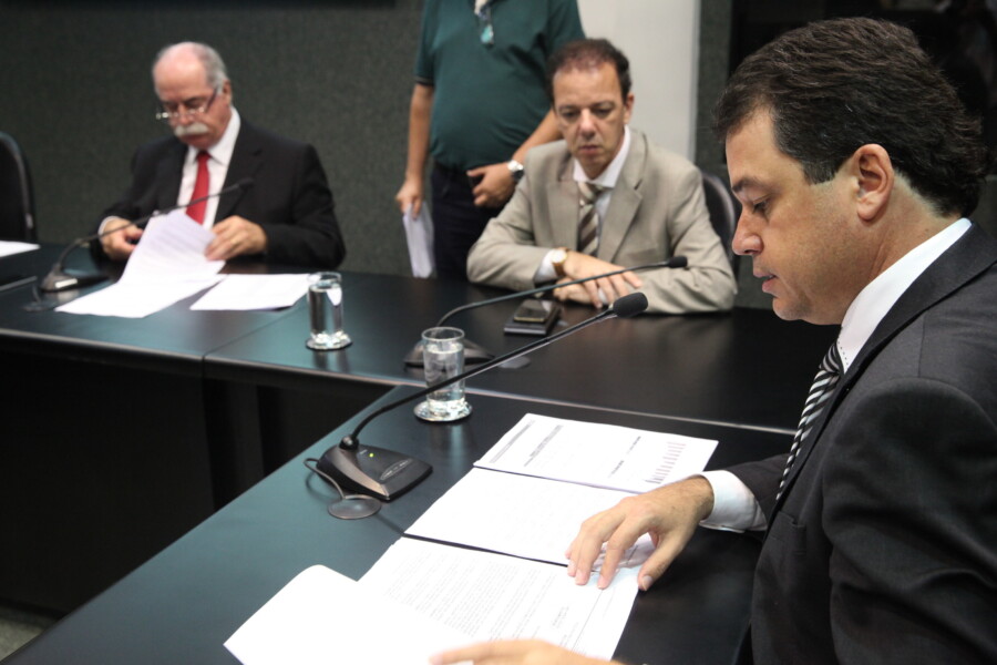 Deputado Rodrigo Minotto na Comissão de Segurança Pública