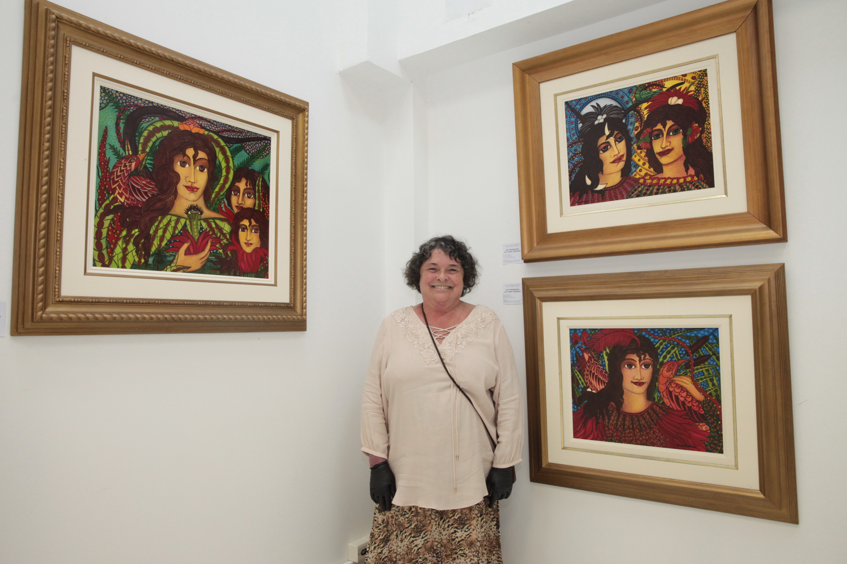 Exposição Os Pássaros - Vera Sabino. Foto: Fábio Queiroz / Agência AL