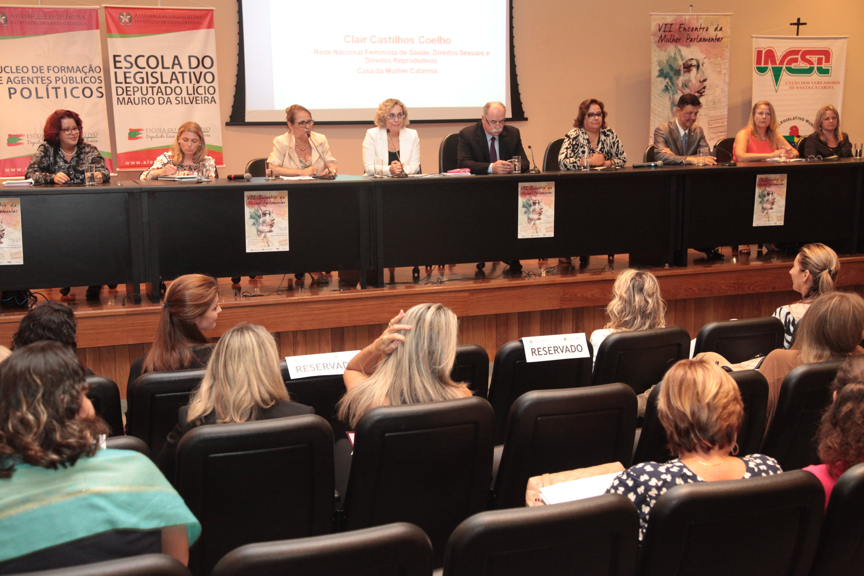 VII Encontro da Mulher Parlamentar Catarinense.