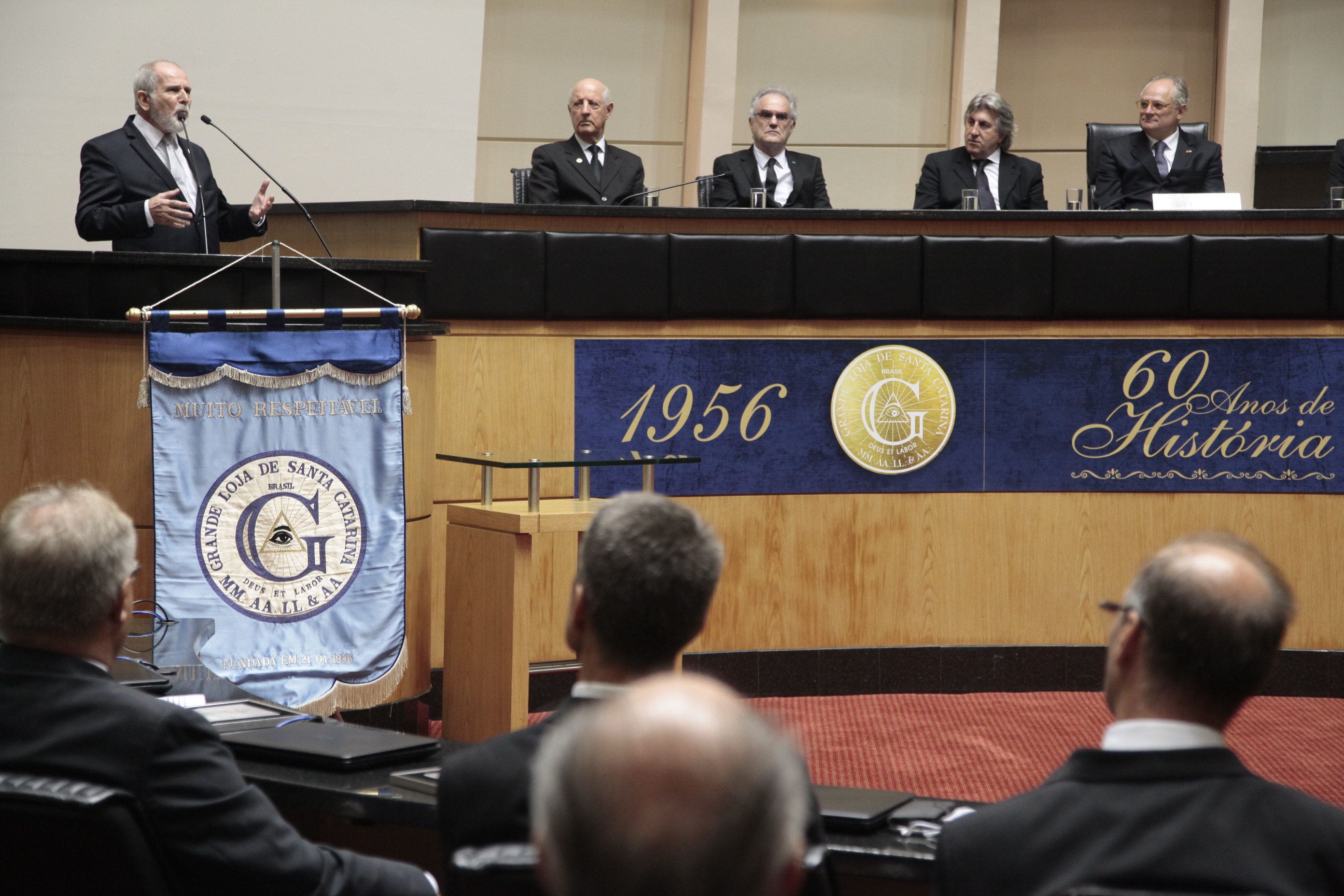 Sessão Especial em homenagem à Grande Loja de Santa Catarina/GLSC pela passagem dos seus 60 anos de fundação.
