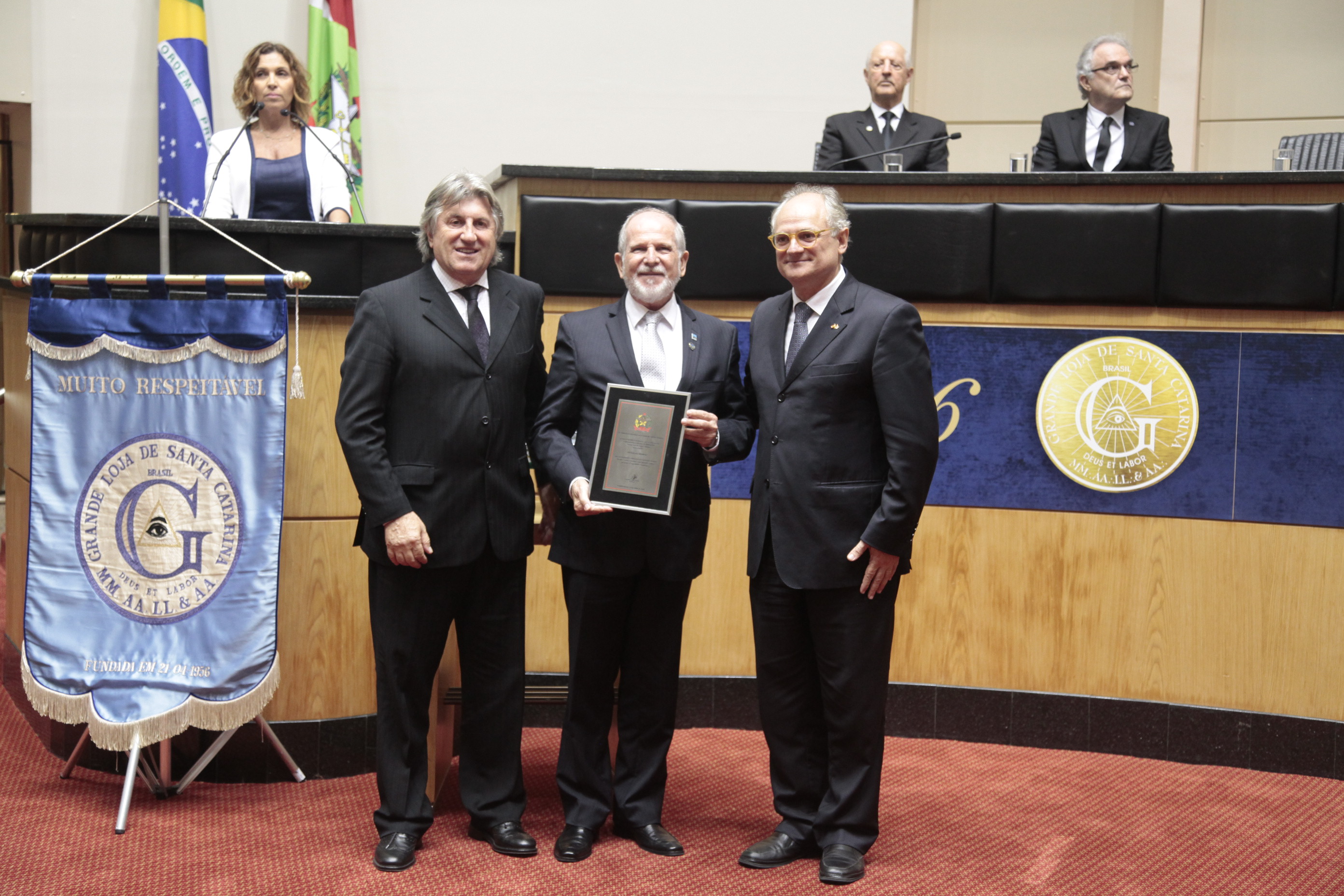 Sessão Especial em homenagem à Grande Loja de Santa Catarina/GLSC pela passagem dos seus 60 anos de fundação.