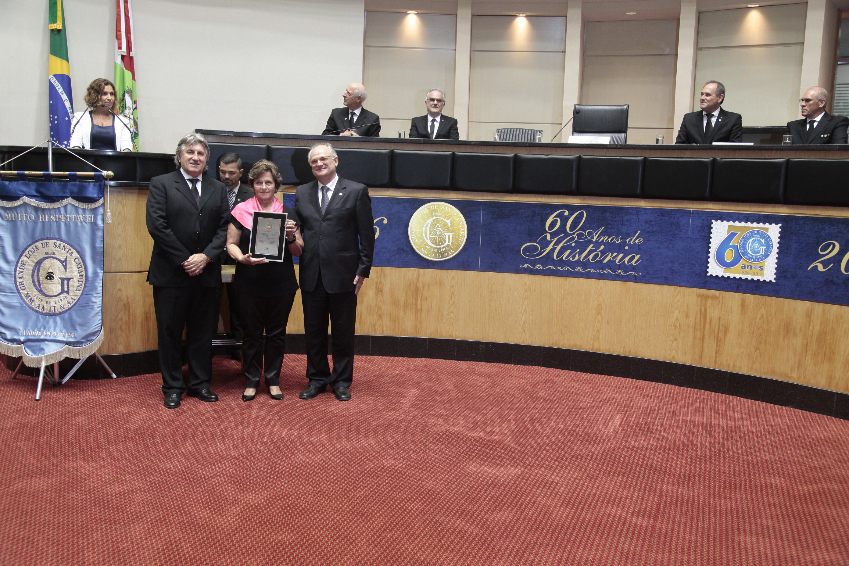 Sessão Especial em homenagem à Grande Loja de Santa Catarina/GLSC pela passagem dos seus 60 anos de fundação.
