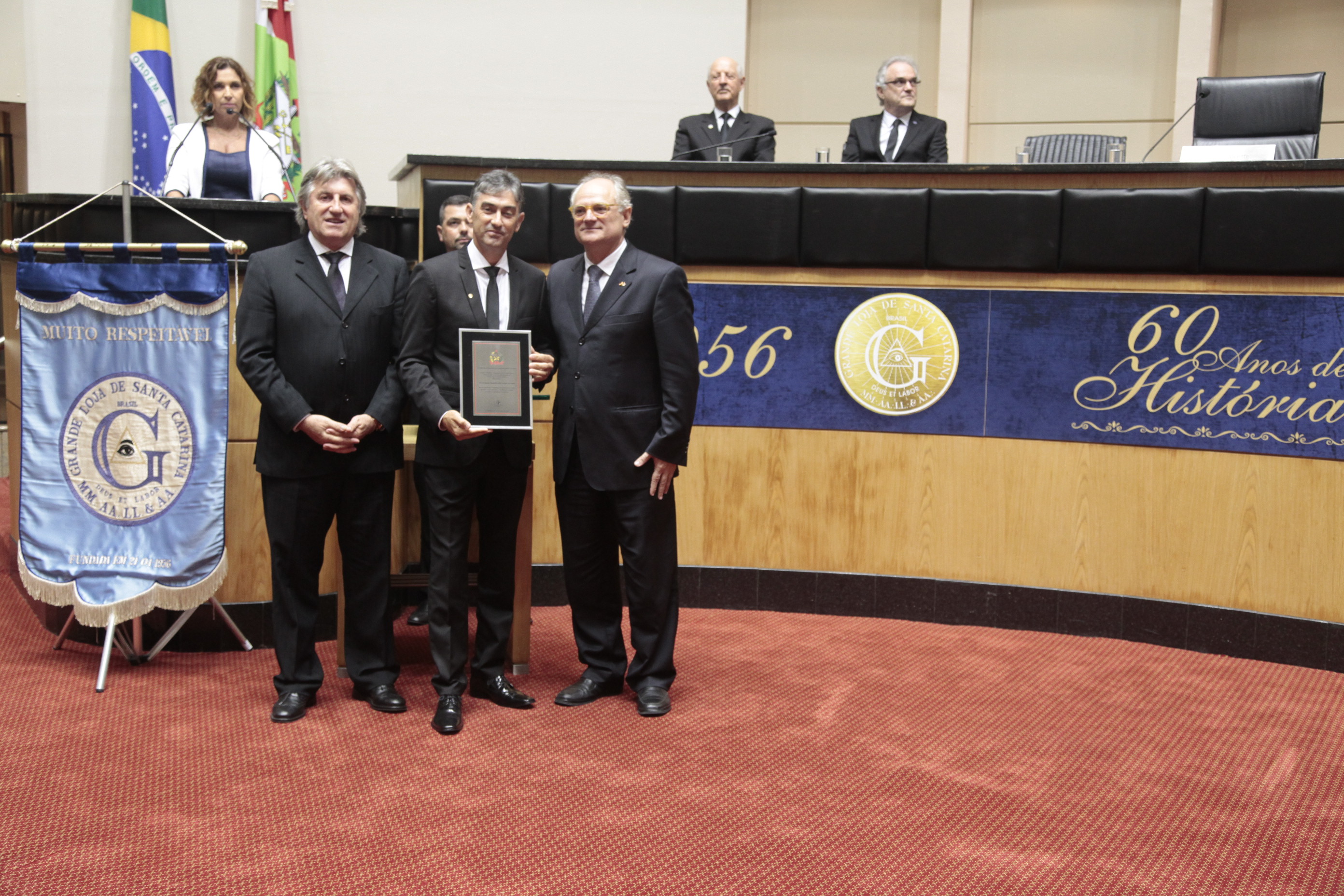 Sessão Especial em homenagem à Grande Loja de Santa Catarina/GLSC pela passagem dos seus 60 anos de fundação.