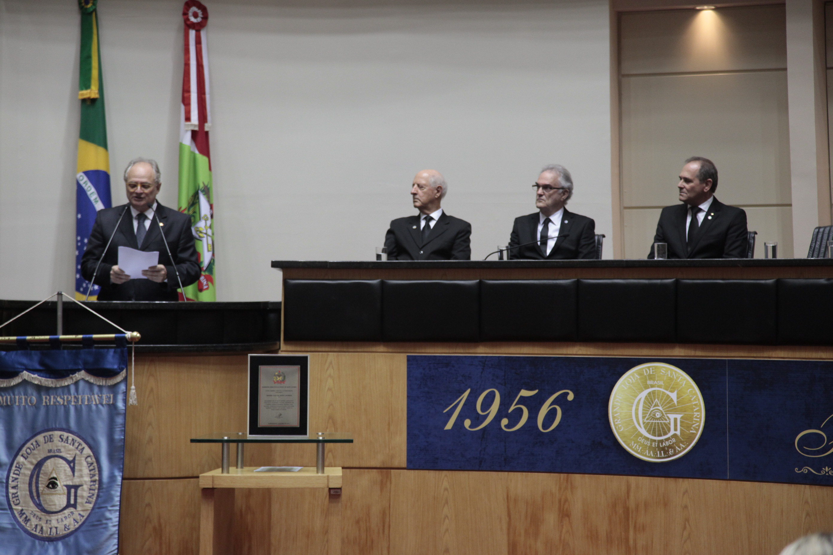 Sessão Especial em homenagem à Grande Loja de Santa Catarina/GLSC pela passagem dos seus 60 anos de fundação.