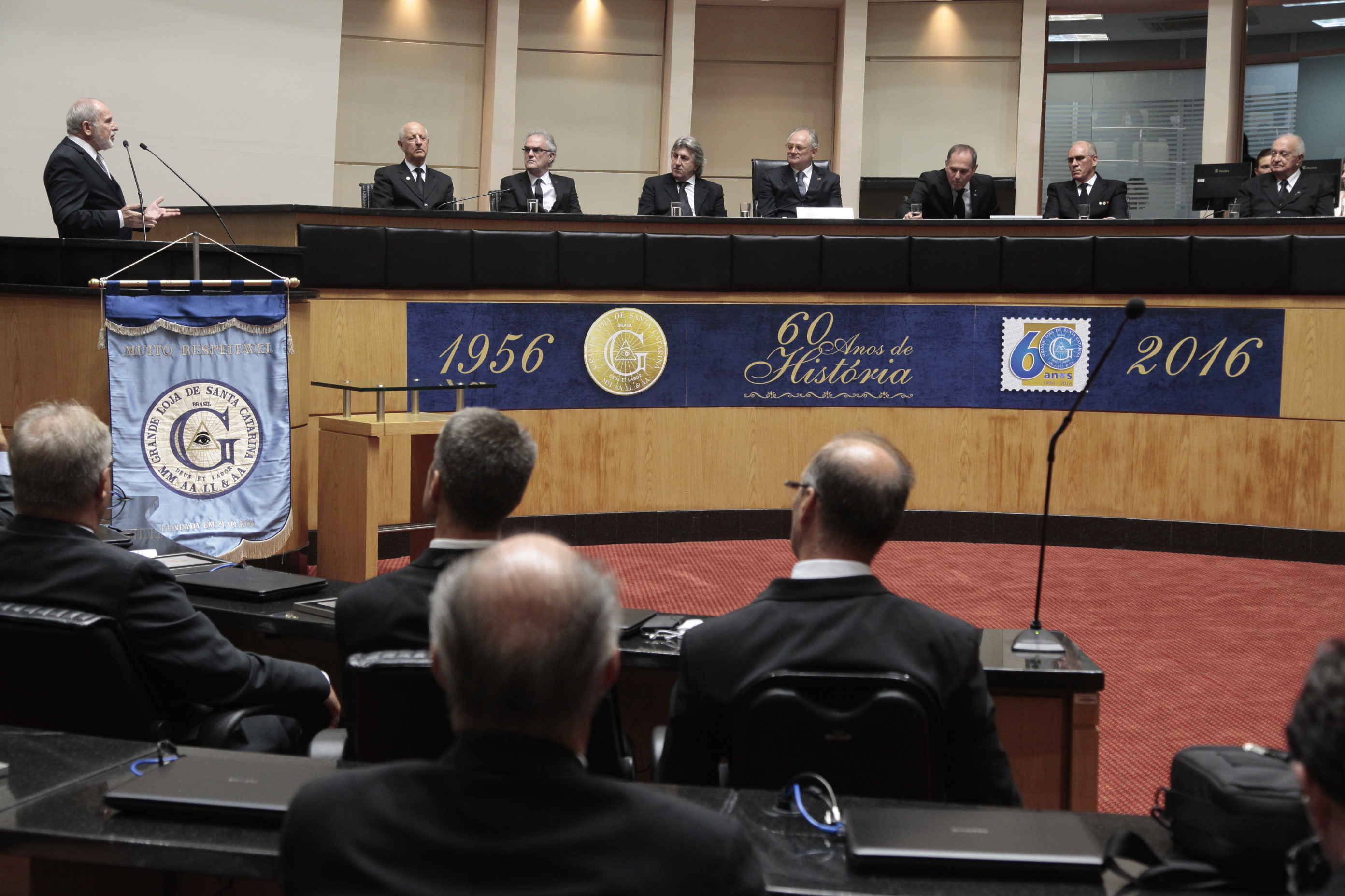 Sessão Especial em homenagem à Grande Loja de Santa Catarina/GLSC pela passagem dos seus 60 anos de fundação.