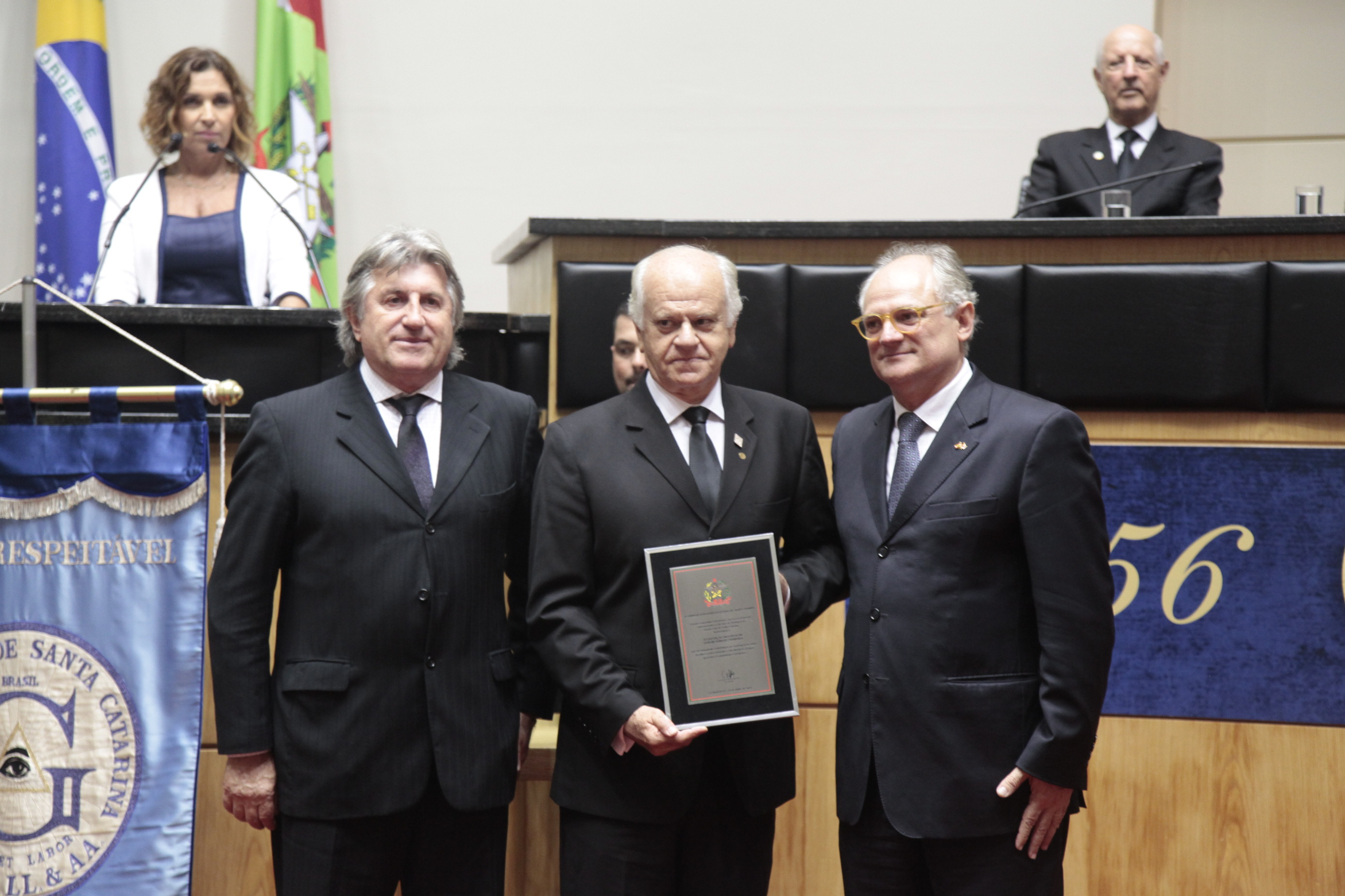 Sessão Especial em homenagem à Grande Loja de Santa Catarina/GLSC pela passagem dos seus 60 anos de fundação.