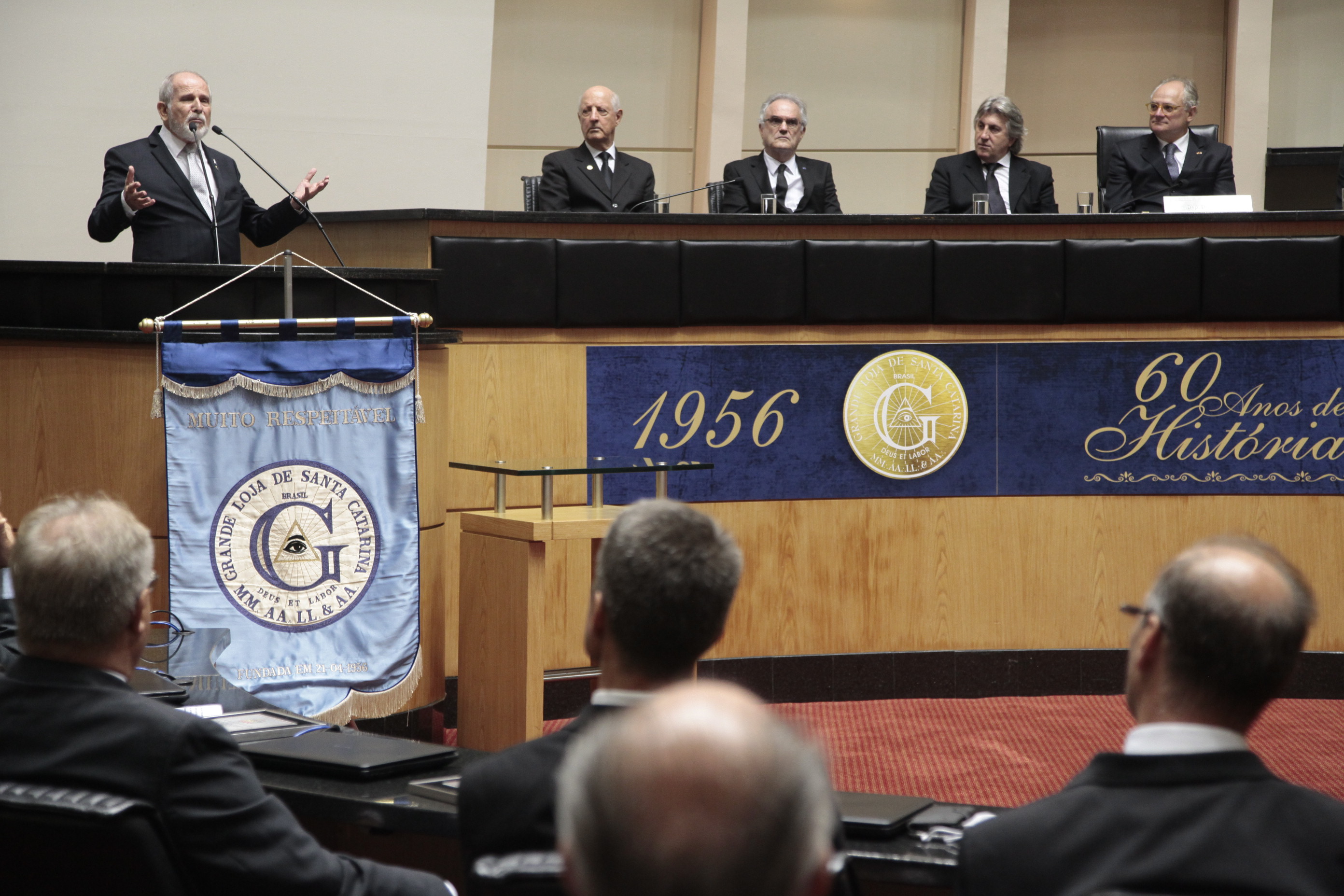 Sessão Especial em homenagem à Grande Loja de Santa Catarina/GLSC pela passagem dos seus 60 anos de fundação.