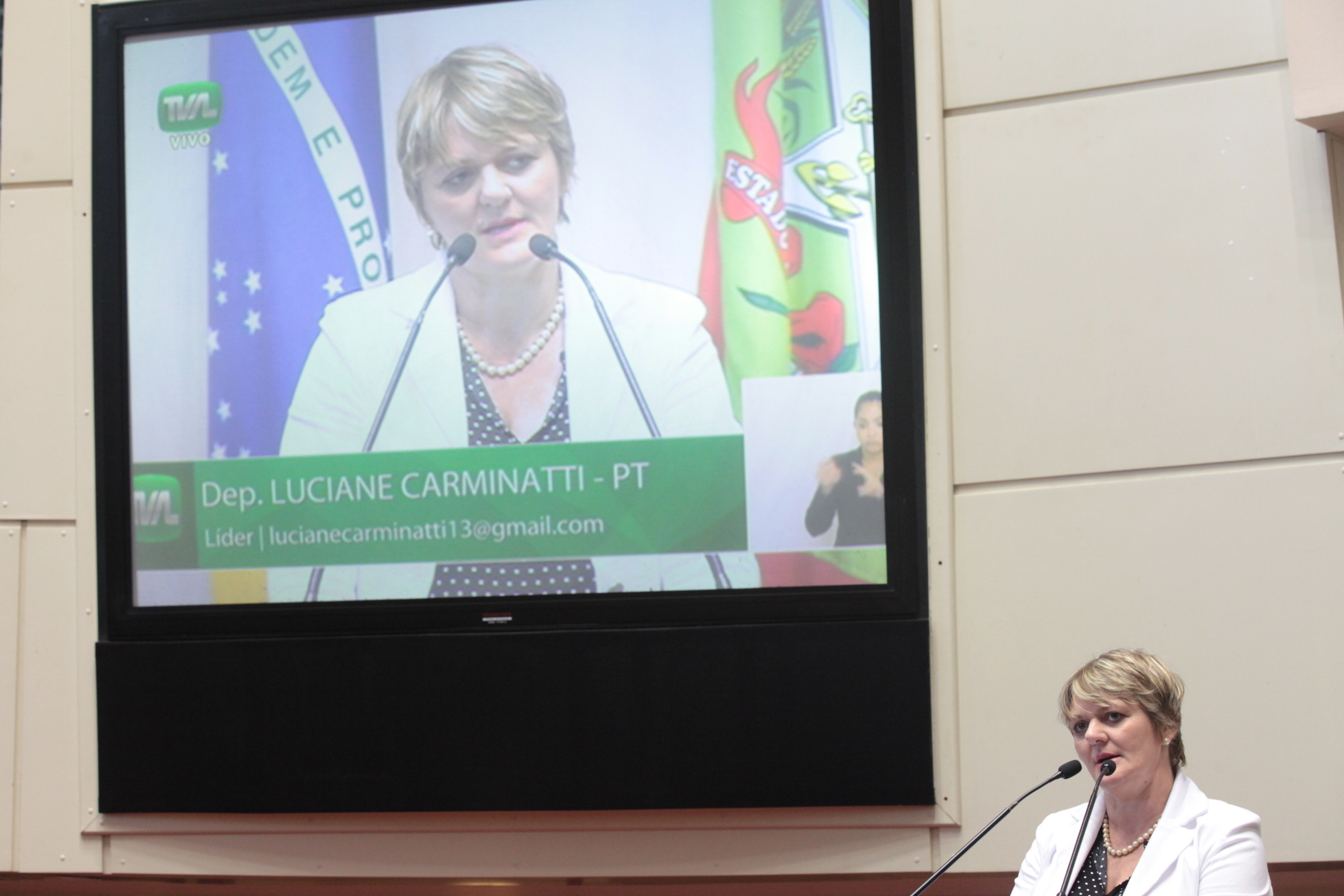 Sessão Ordinária. Deputada Luciane Carminatti (PT)