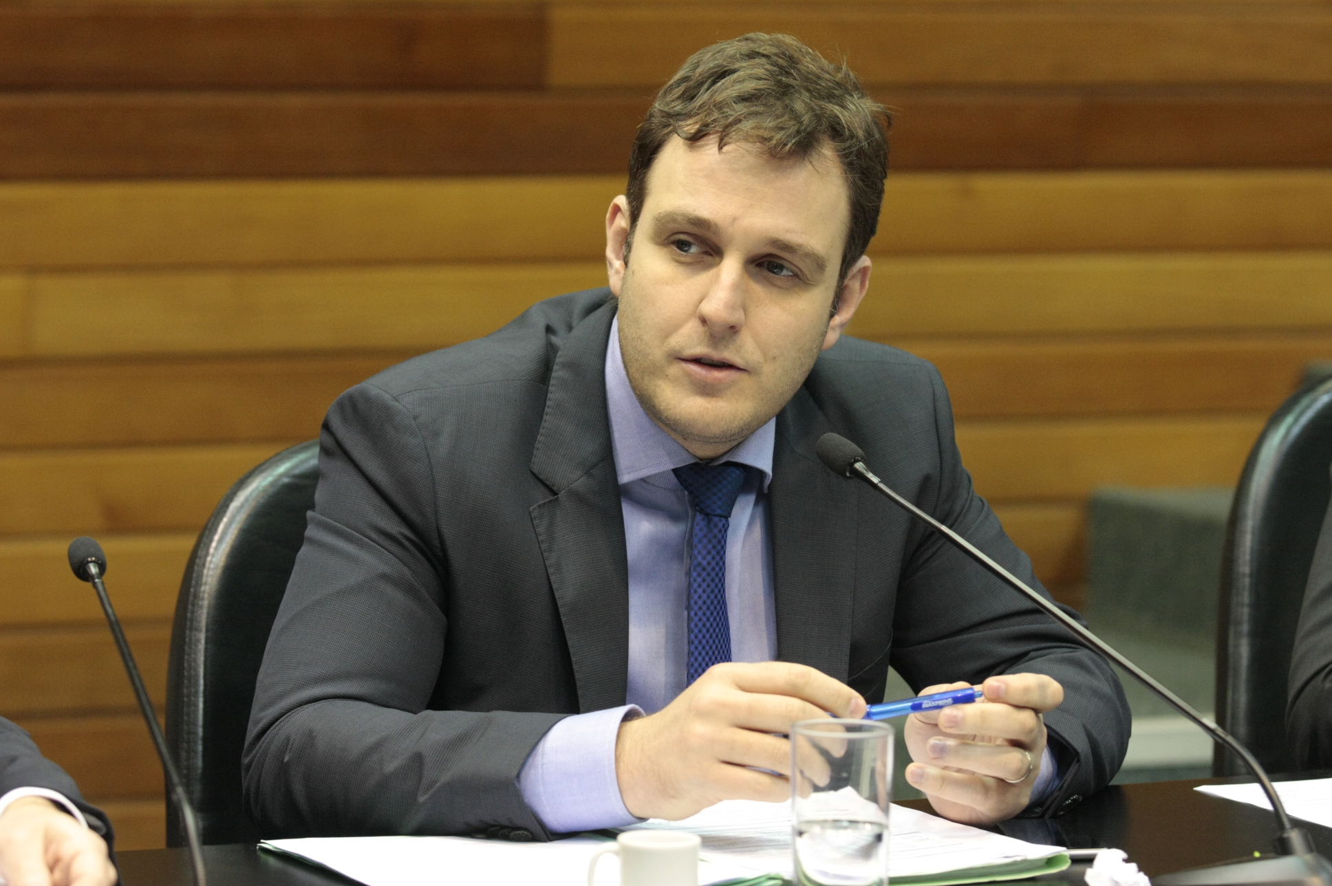 Reunião da Comissão de Constituição e Justiça. Deputado Ricardo Guidi (PSD). Foto: Yuri Santos / Agência AL