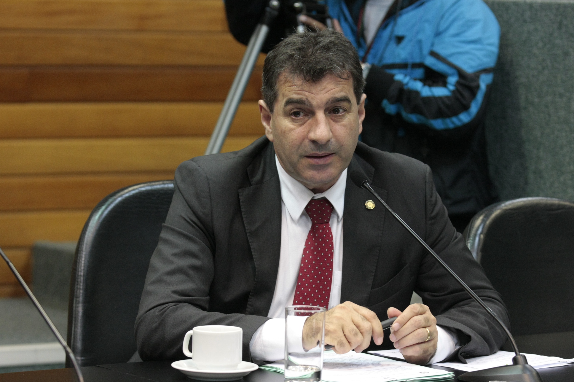 Reunião da Comissão de Constituição e Justiça. Deputado Valdir Cobalchini (PMDB). Foto: Yuri Santos / Agência AL