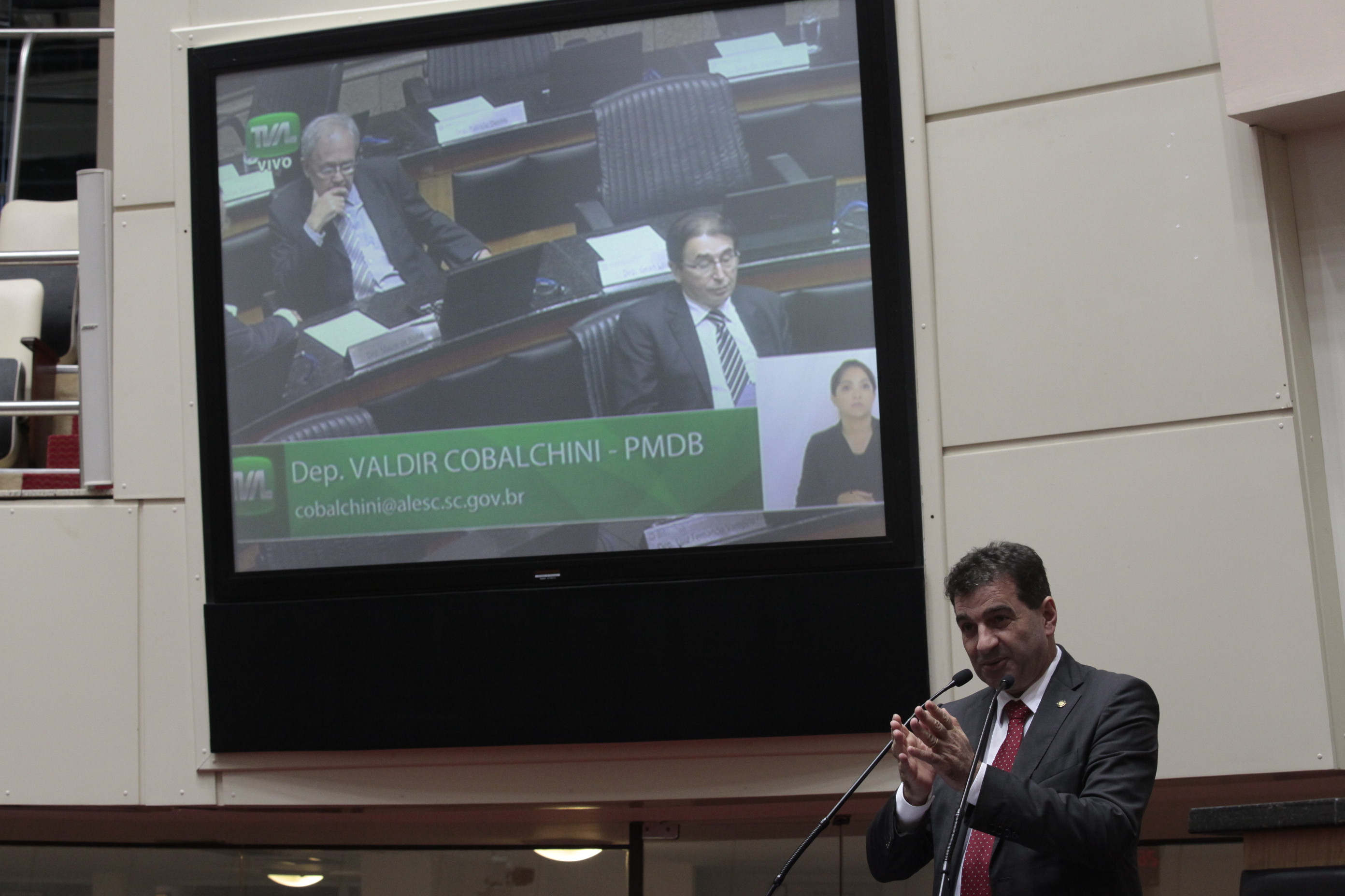 Sessão Ordinária. Deputado Valdir Cobalchini (PMDB)