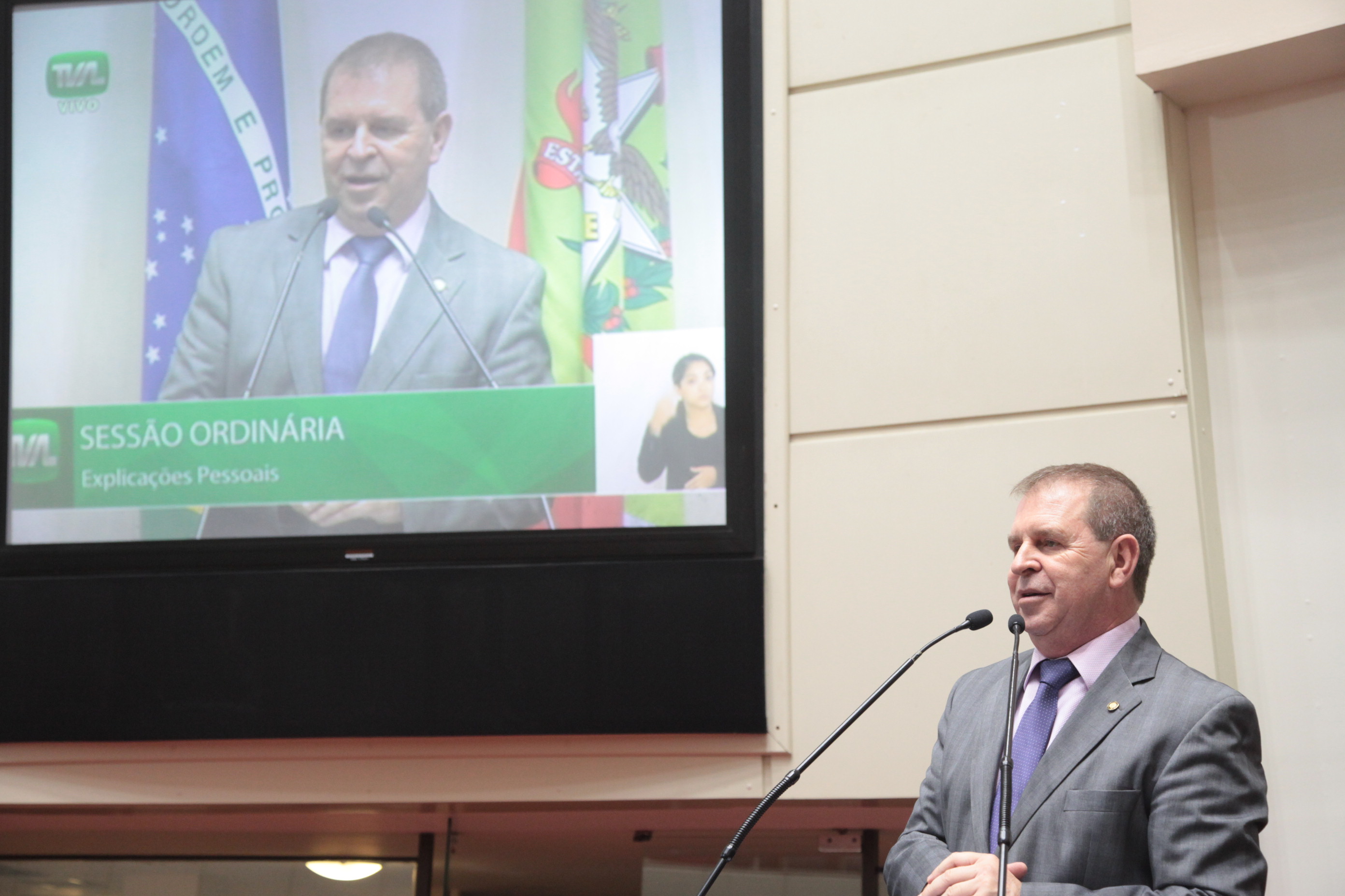 Sessão Ordinária da Assembleia Legislativa do Estado de Santa Catarina. Deputado Maurício Eskudlark (PR)
